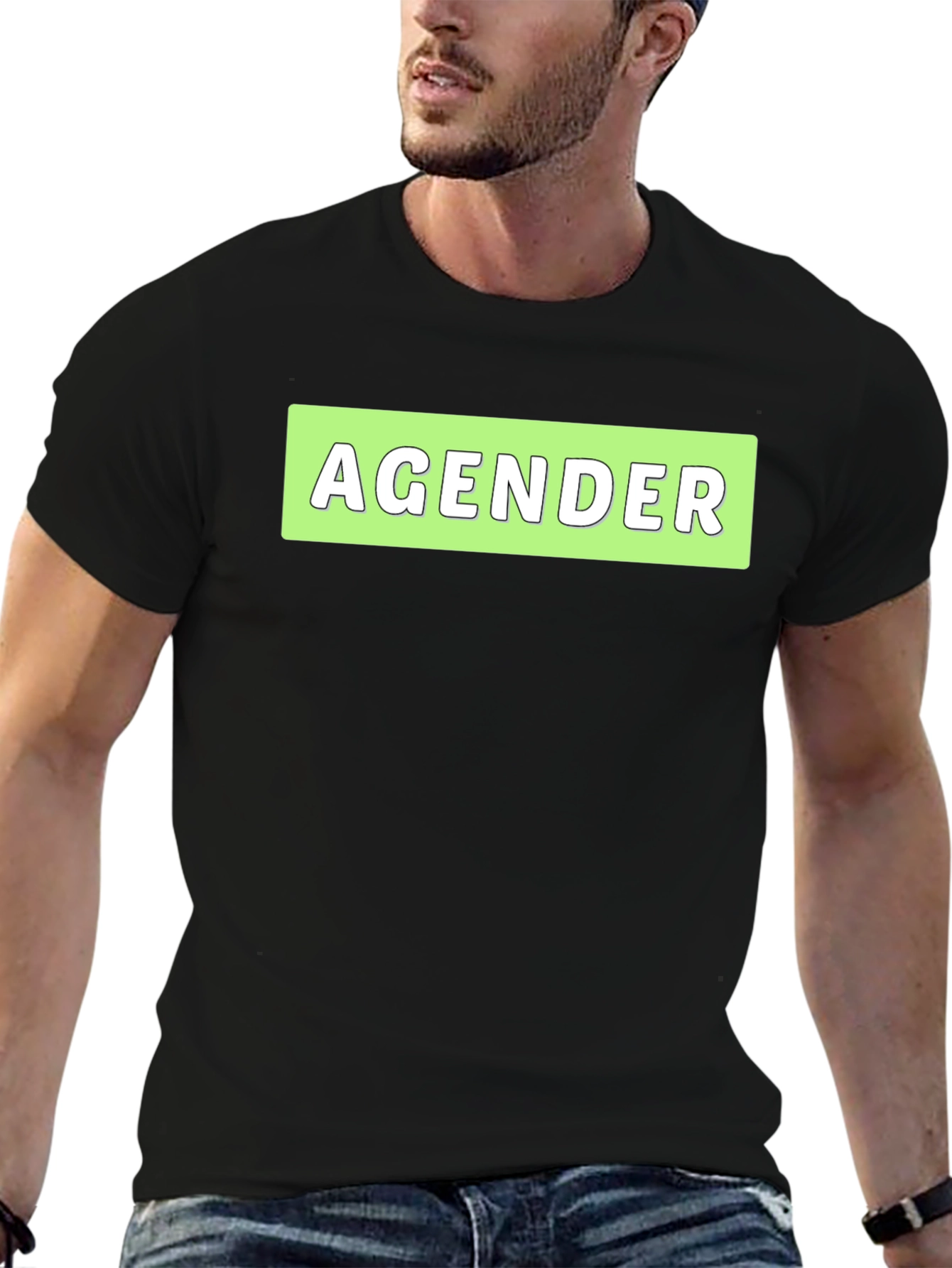 Agender Statement T-Shirt - Black