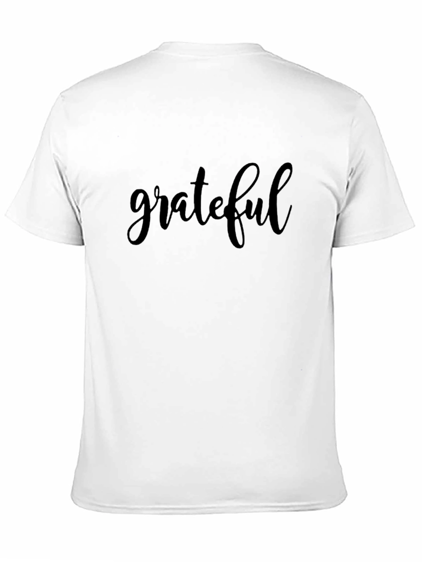 Grateful Black Crew Neck T-Shirt for Men