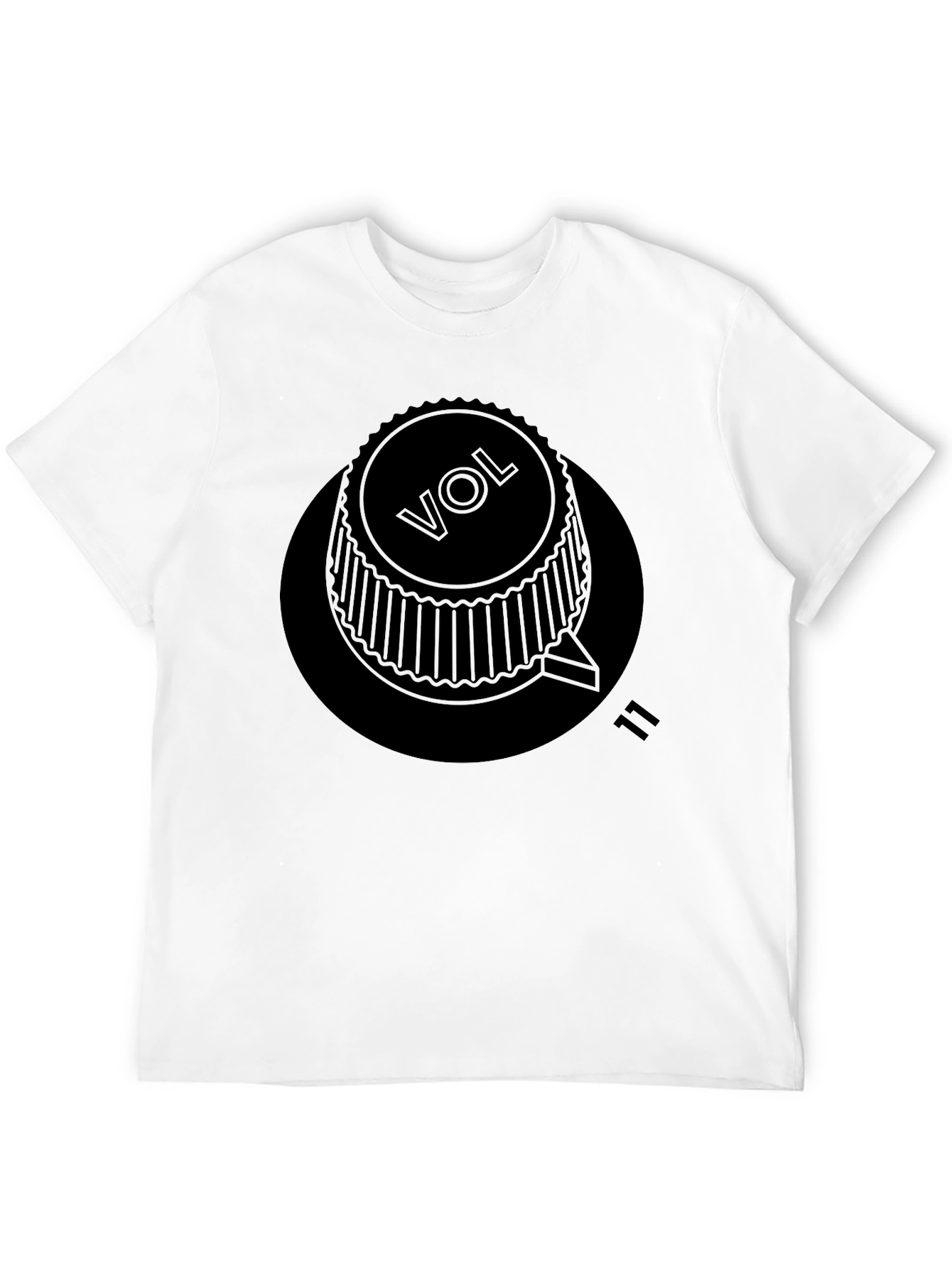 Volume Knob Eleven Black T-Shirt