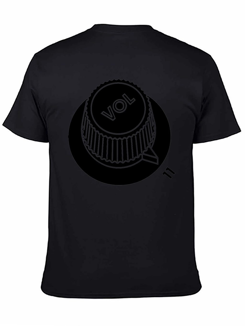 Volume Knob Eleven Black T-Shirt
