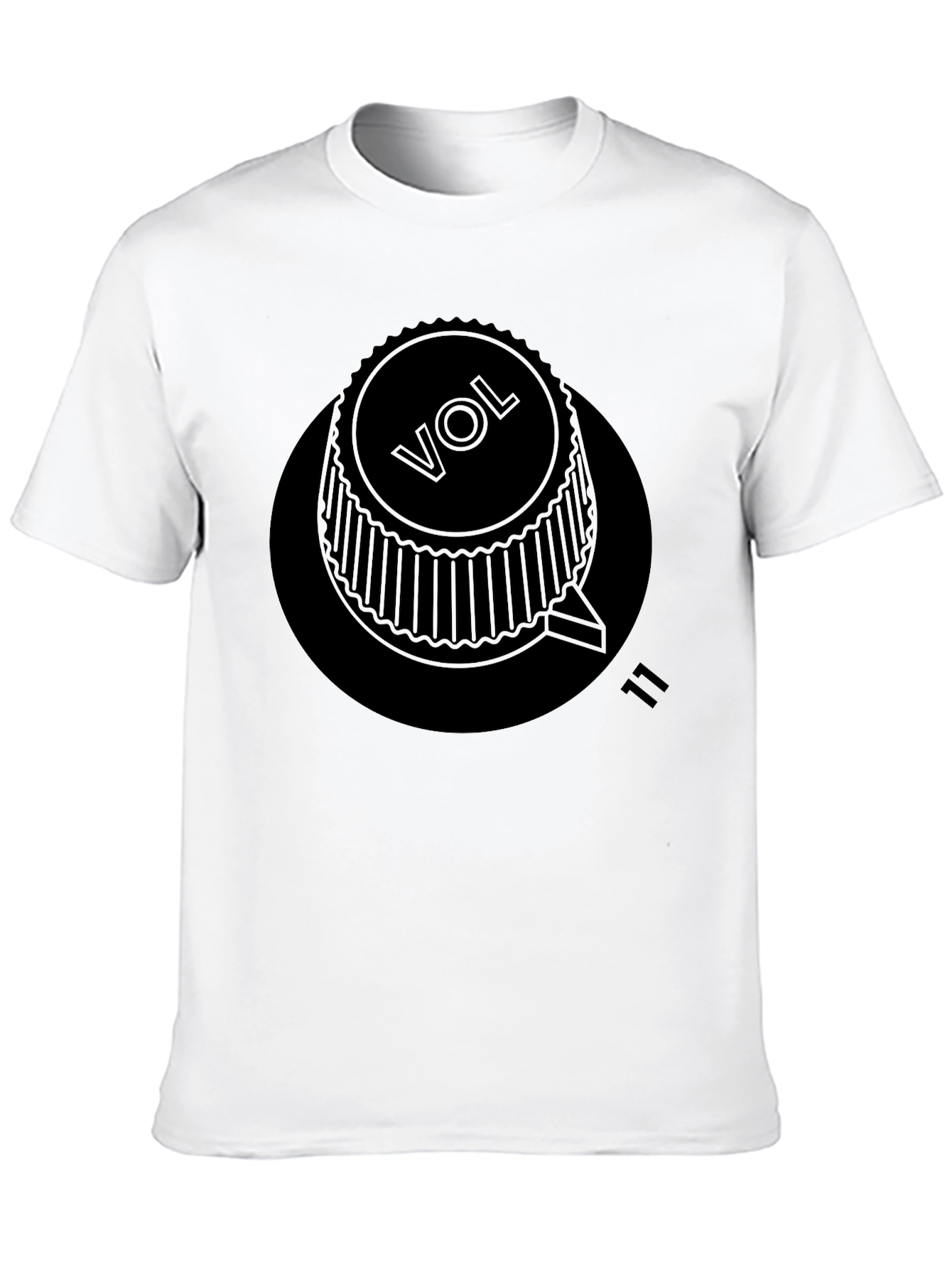Volume Knob Eleven Black T-Shirt