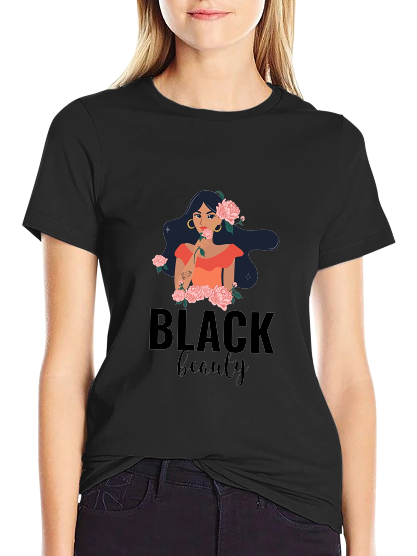 Black Beauty Graphic Tee - Stylish Comfort