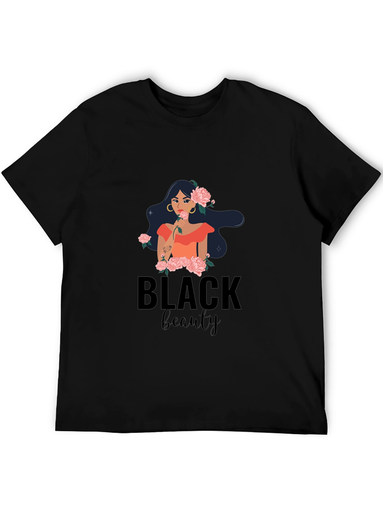 Black Beauty Graphic Tee - Stylish Comfort