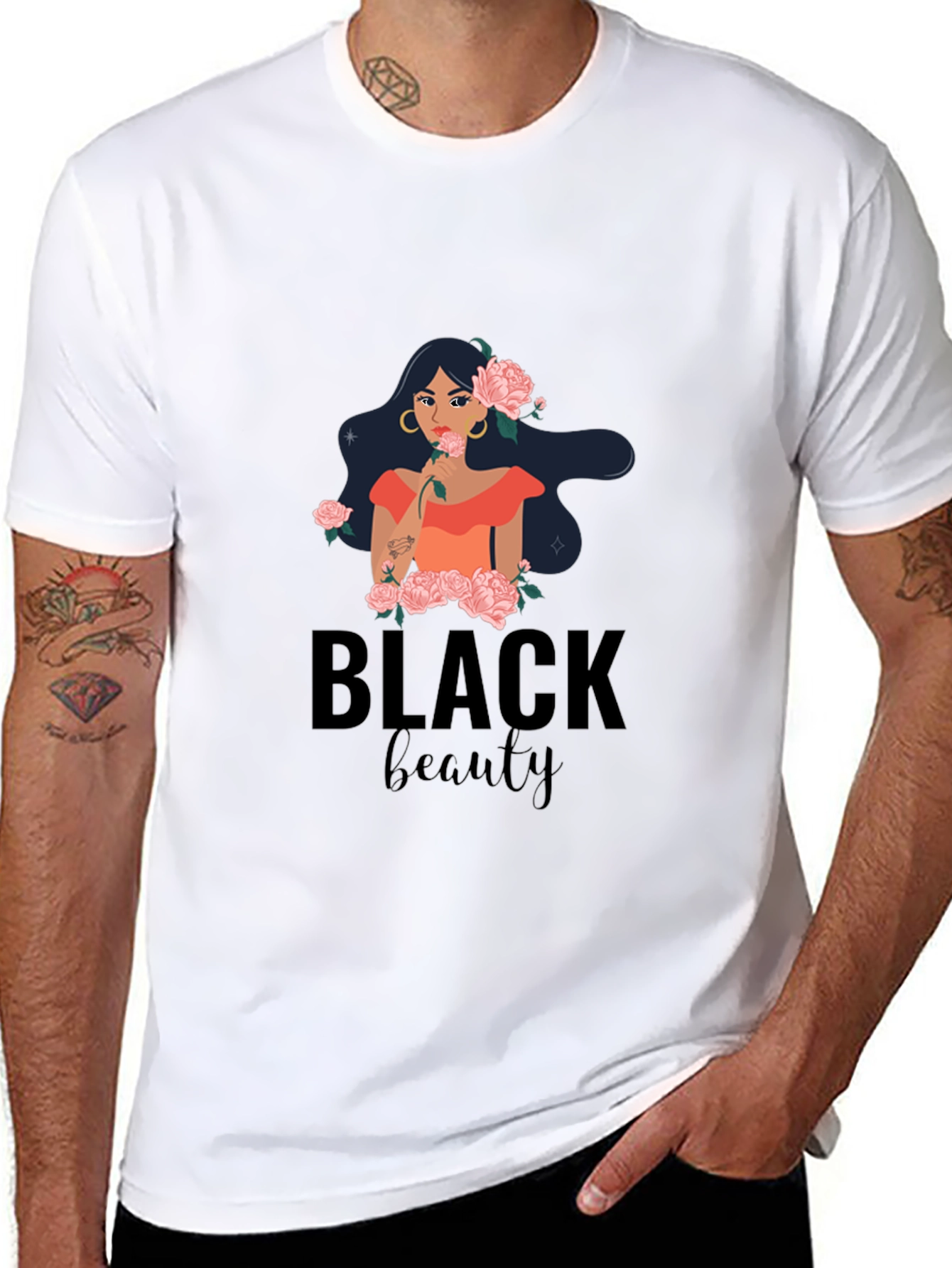 Black Beauty Graphic Tee - Stylish Comfort
