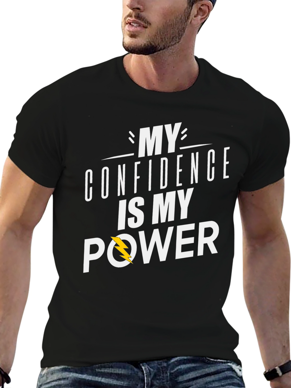 Confidence is My Power T-Shirt - Black