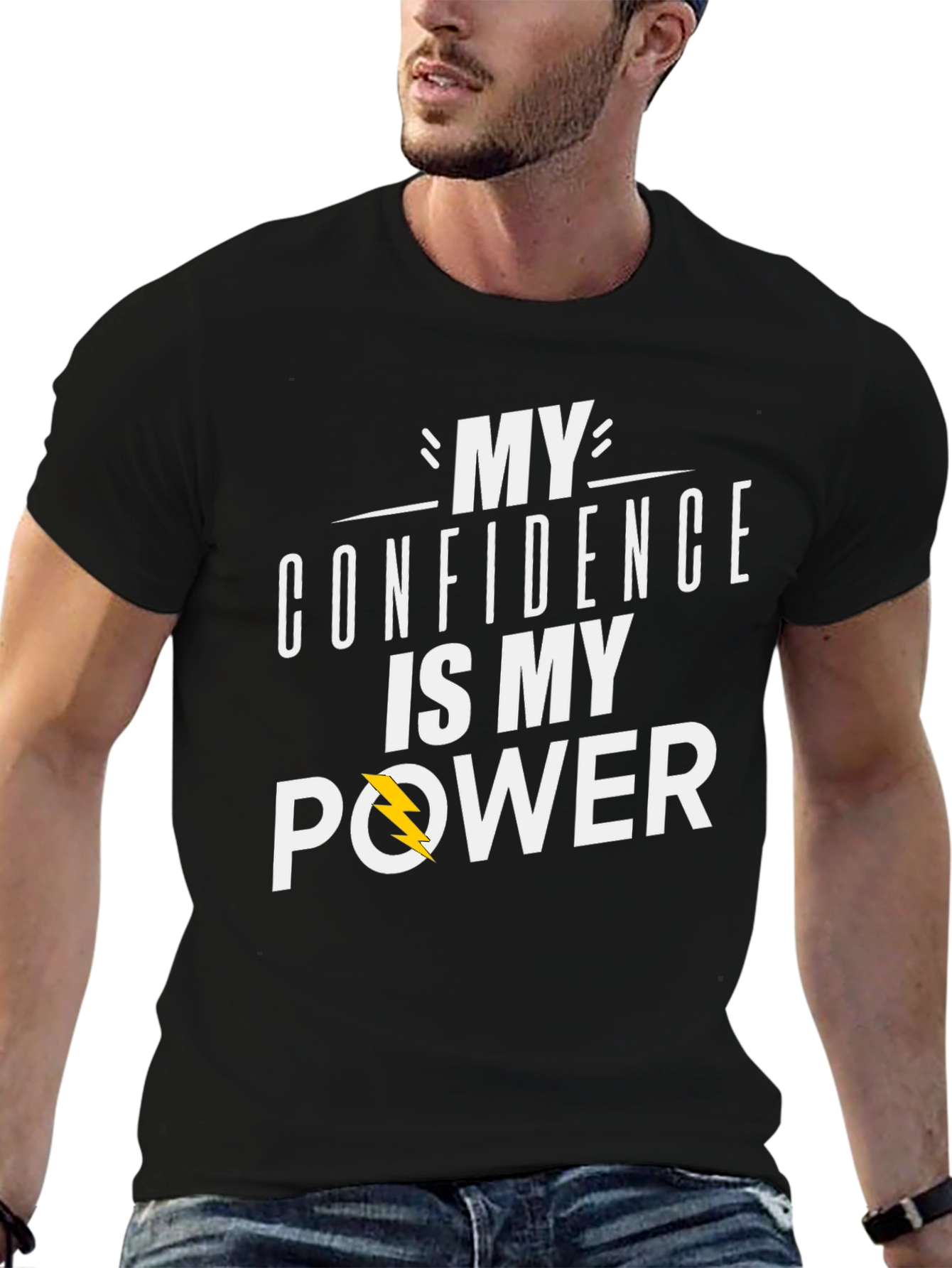 Confidence is My Power T-Shirt - Black