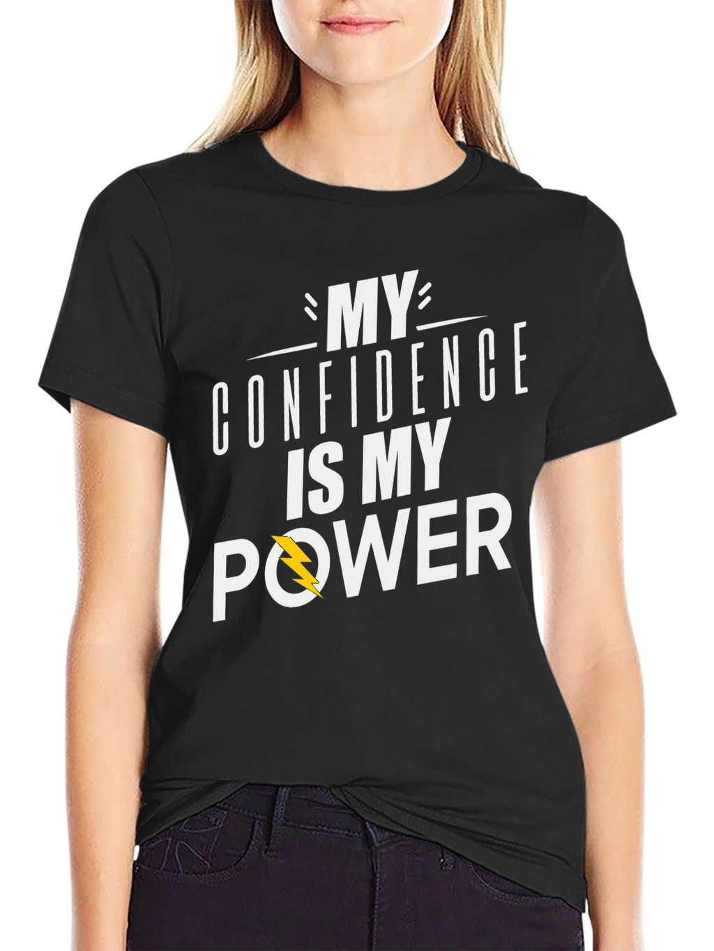 Confidence is My Power T-Shirt - Black