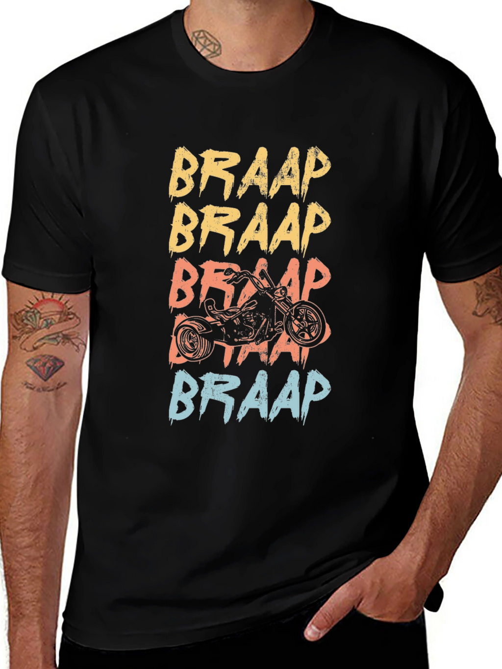 Braap Motorcycle Graphic Tee - Black