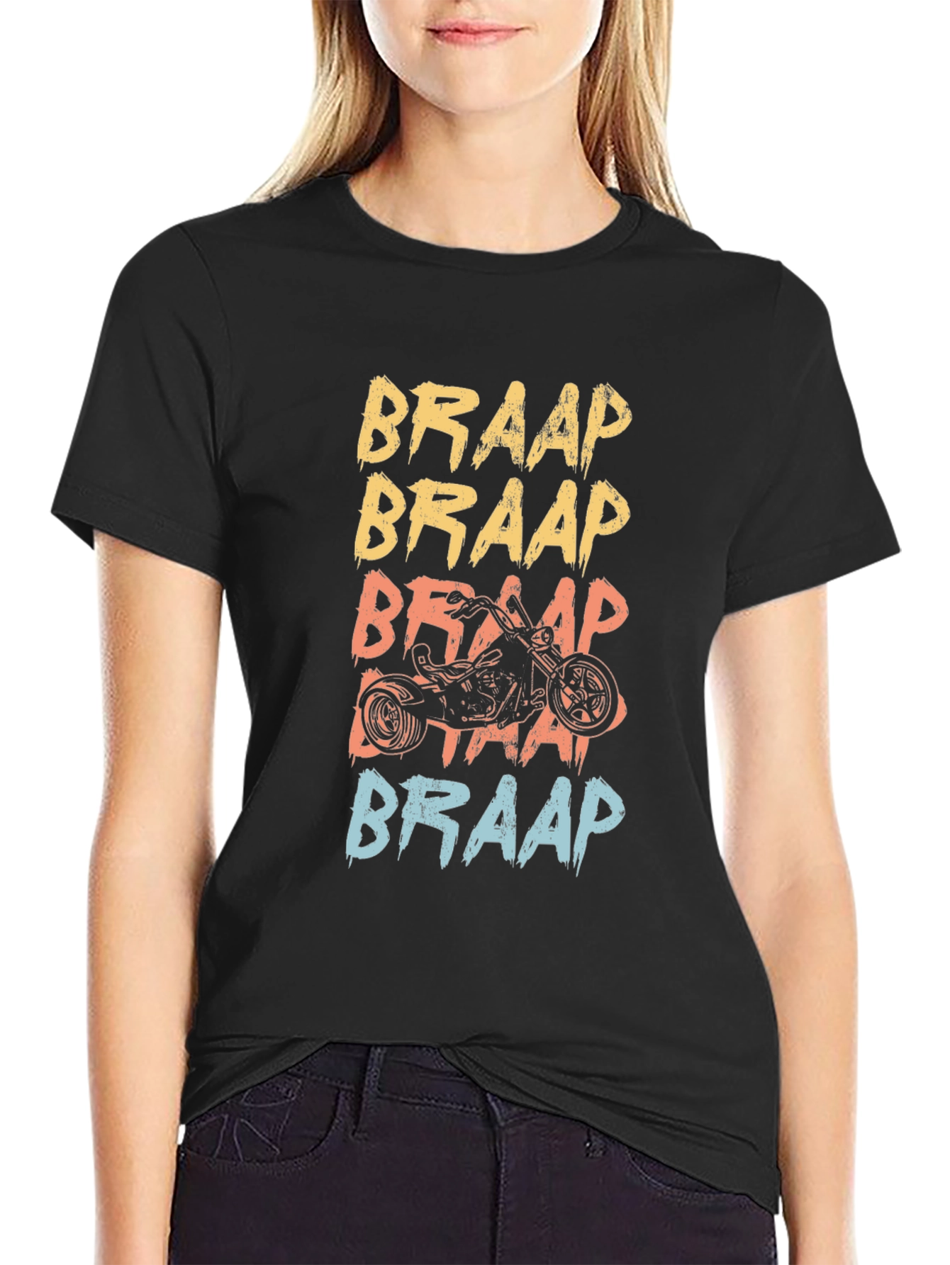 Braap Motorcycle Graphic Tee - Black