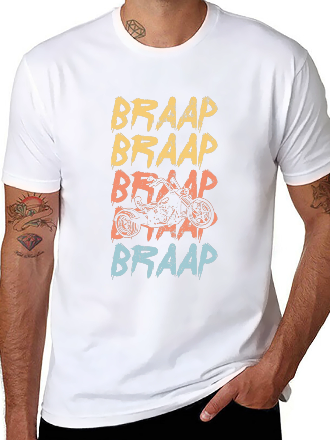 Braap Motorcycle Graphic Tee - Black