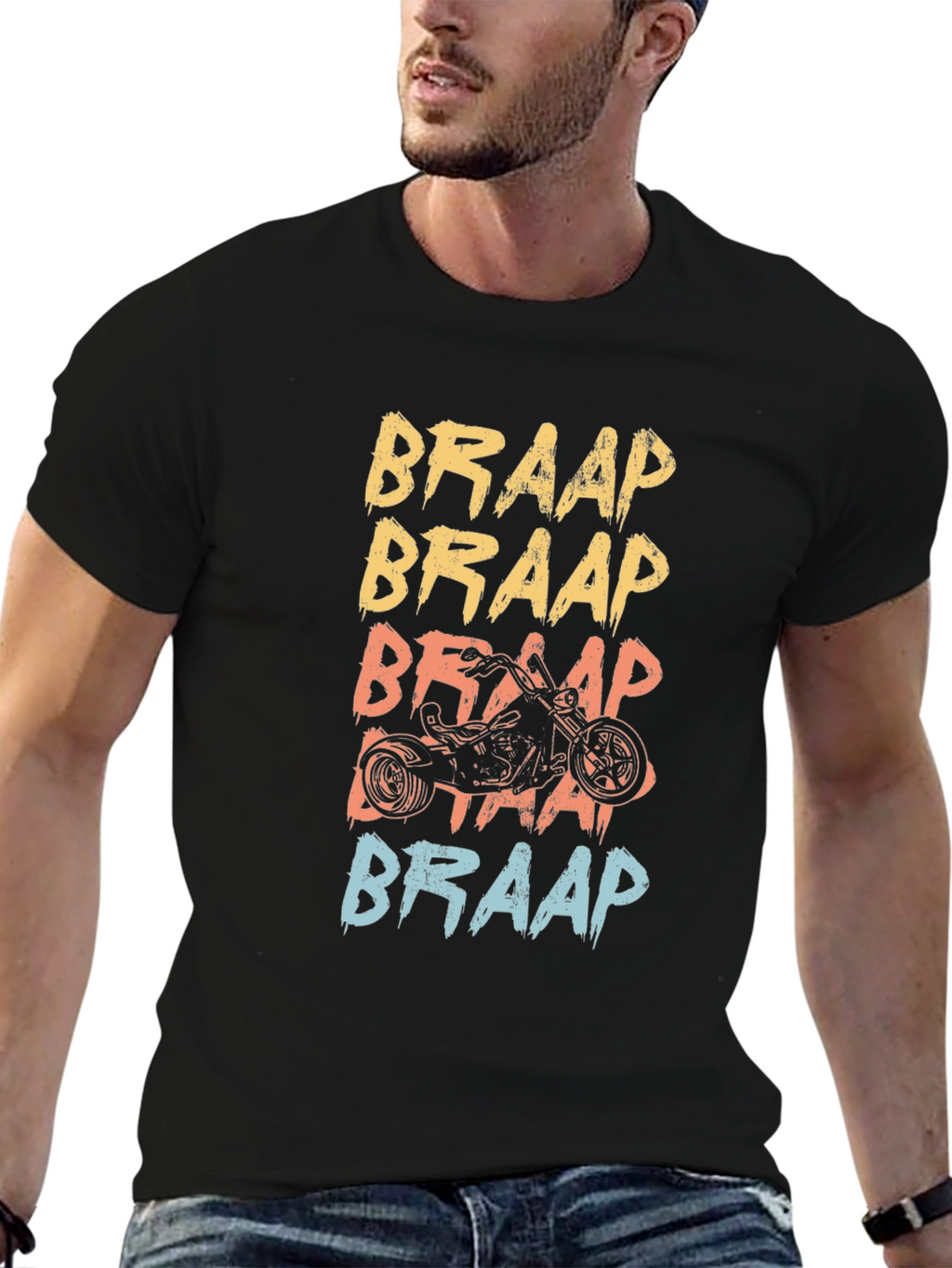 Braap Motorcycle Graphic Tee - Black