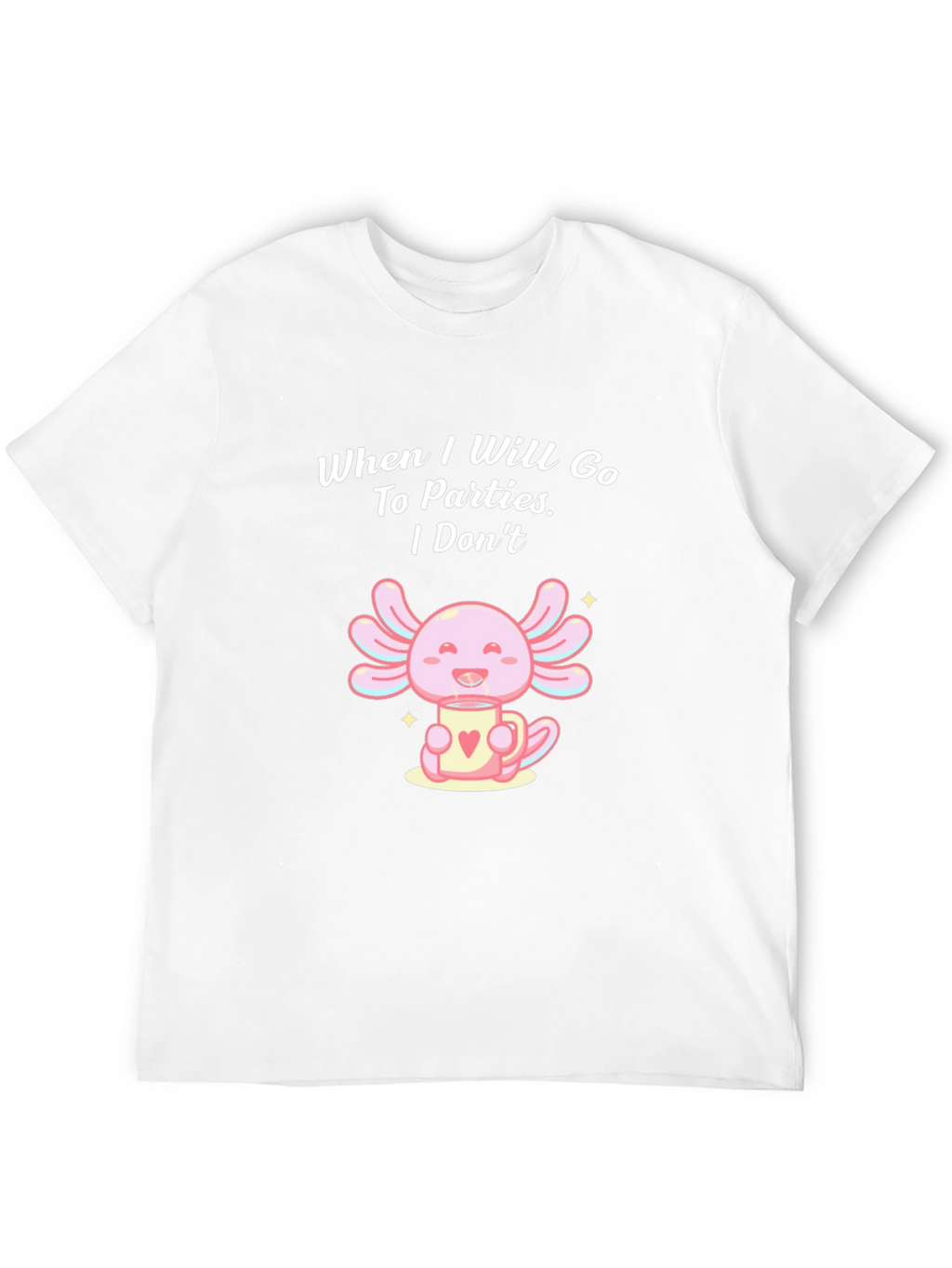 Axolotl Party T-Shirt: Introvert Style