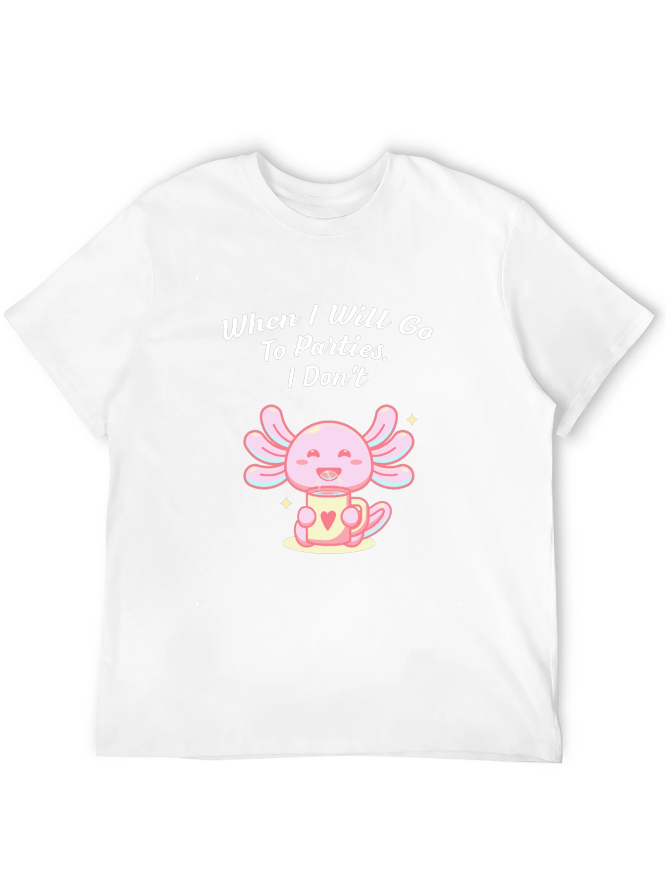 Axolotl Party T-Shirt: Introvert Style