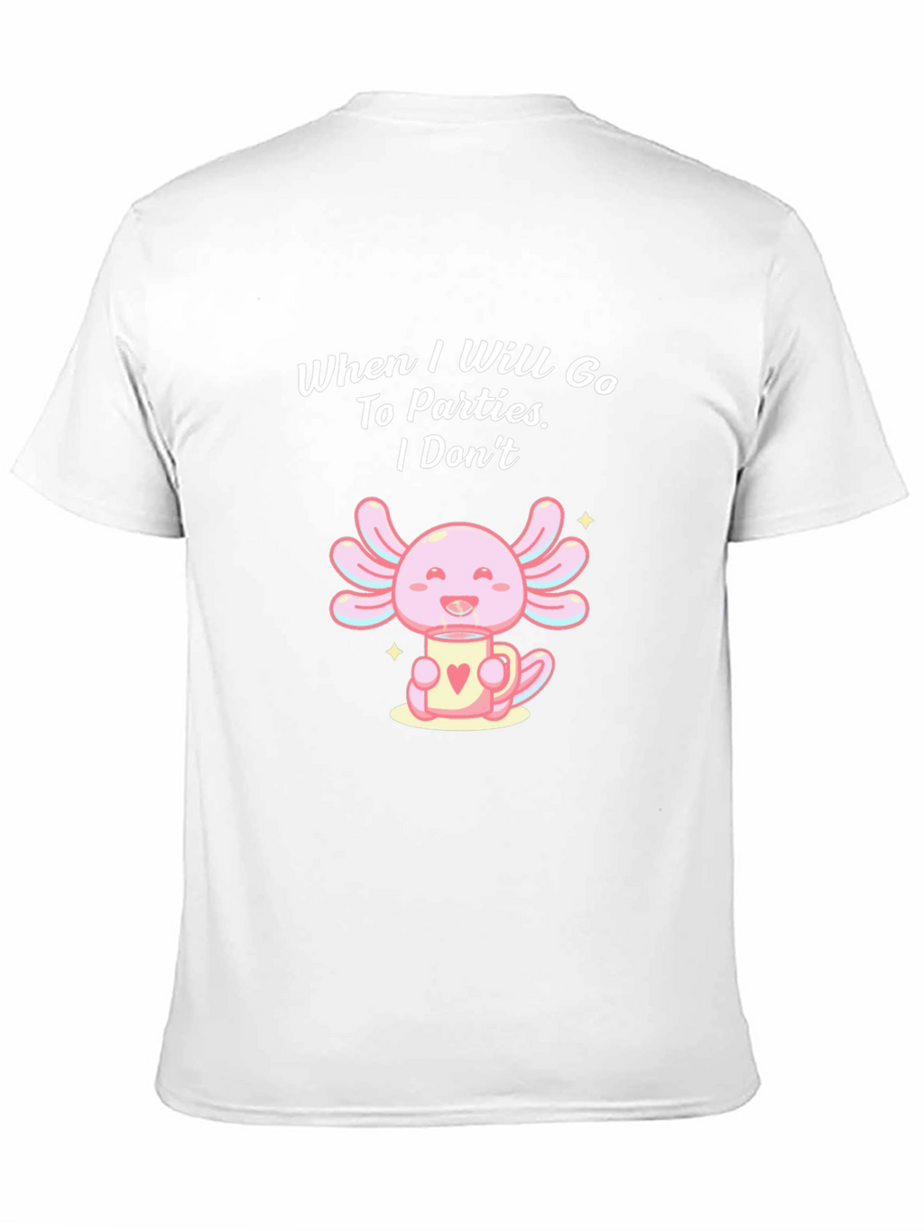 Axolotl Party T-Shirt: Introvert Style
