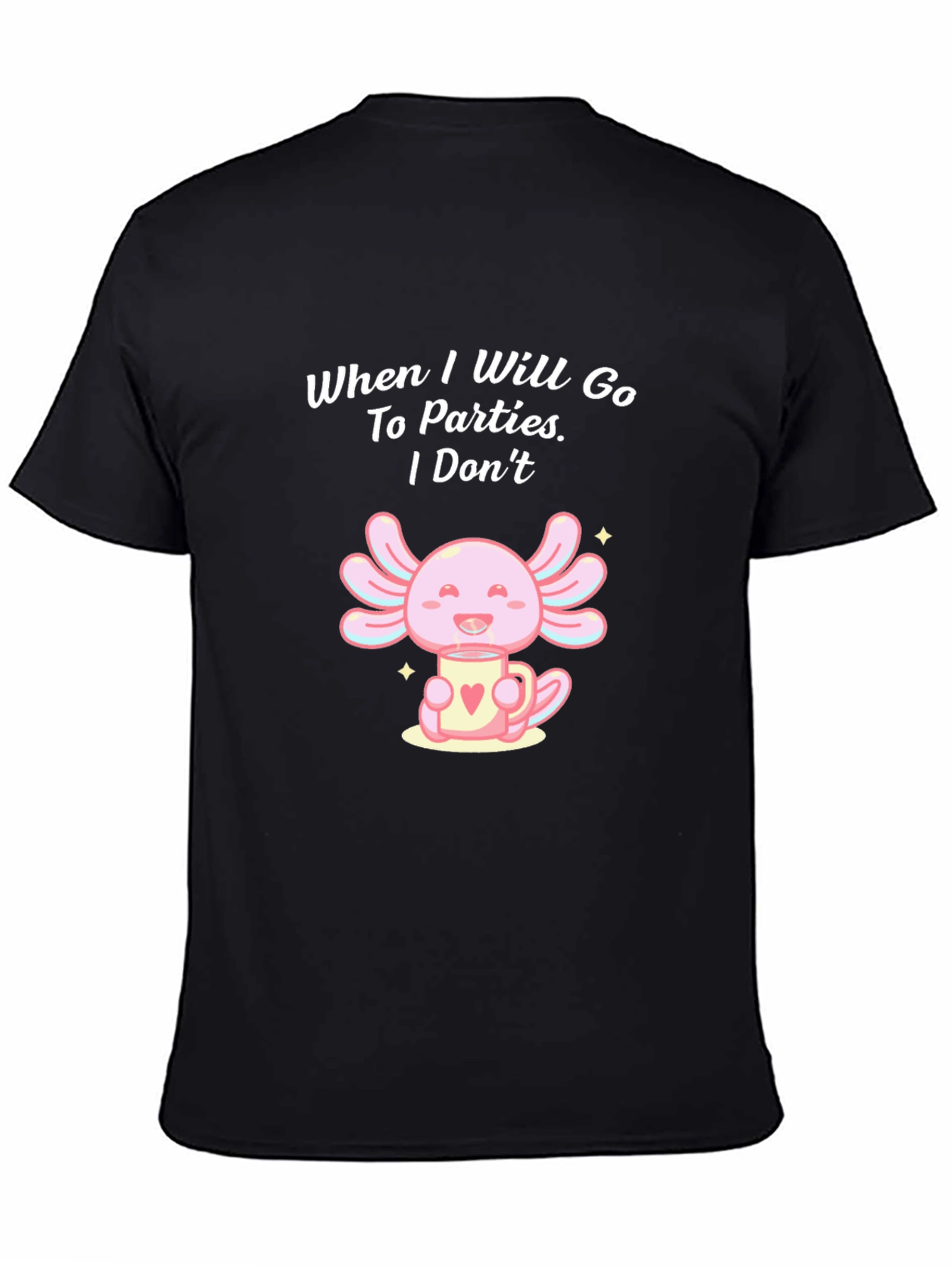 Axolotl Party T-Shirt: Introvert Style