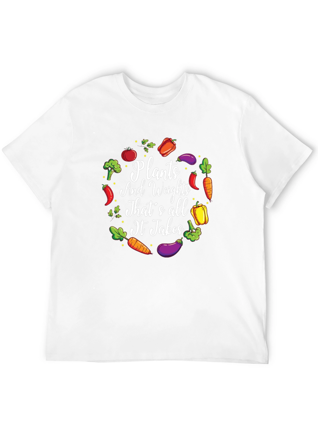 Plants and Weights Graphic T-Shirt