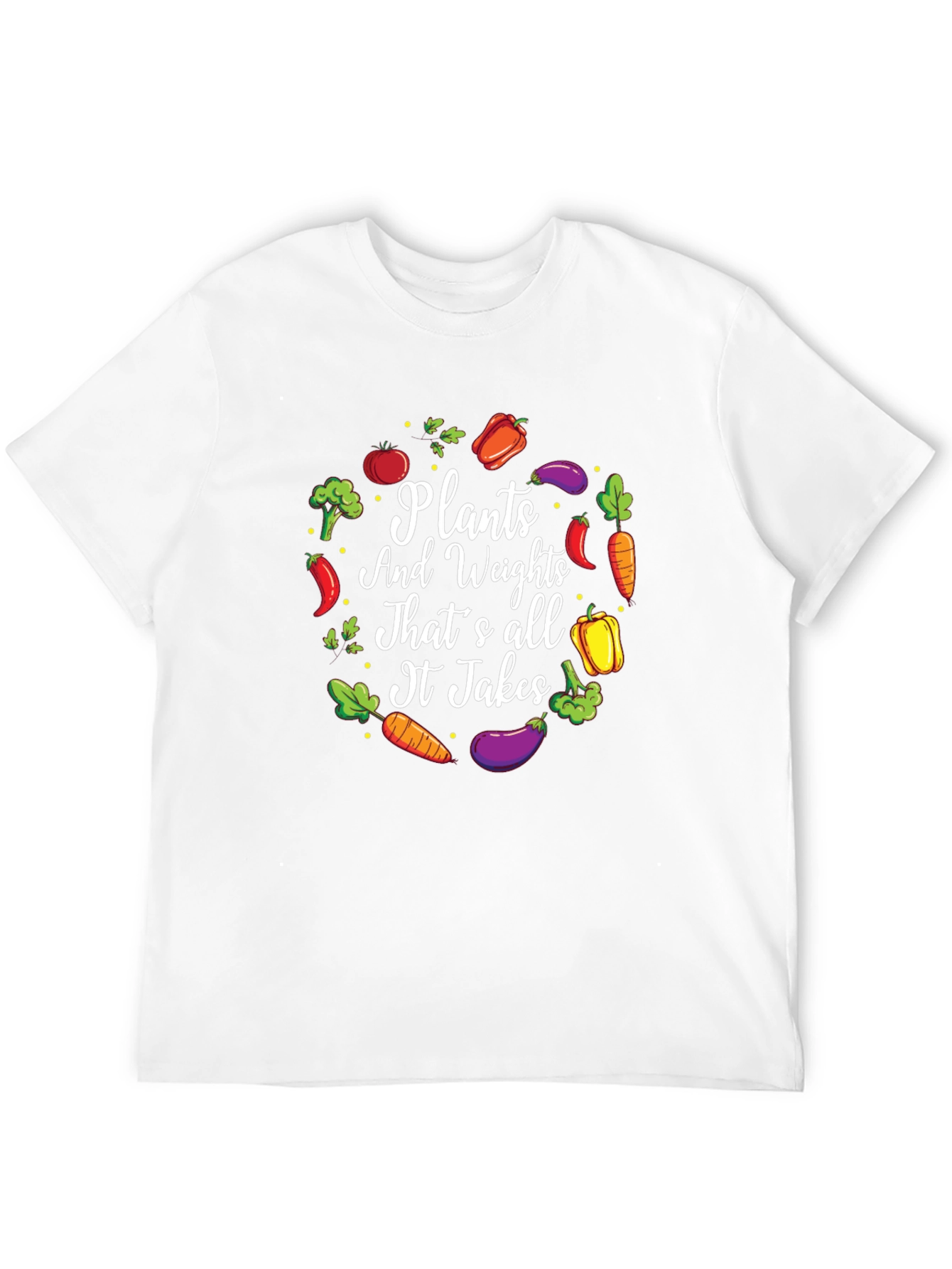 Plants and Weights Graphic T-Shirt
