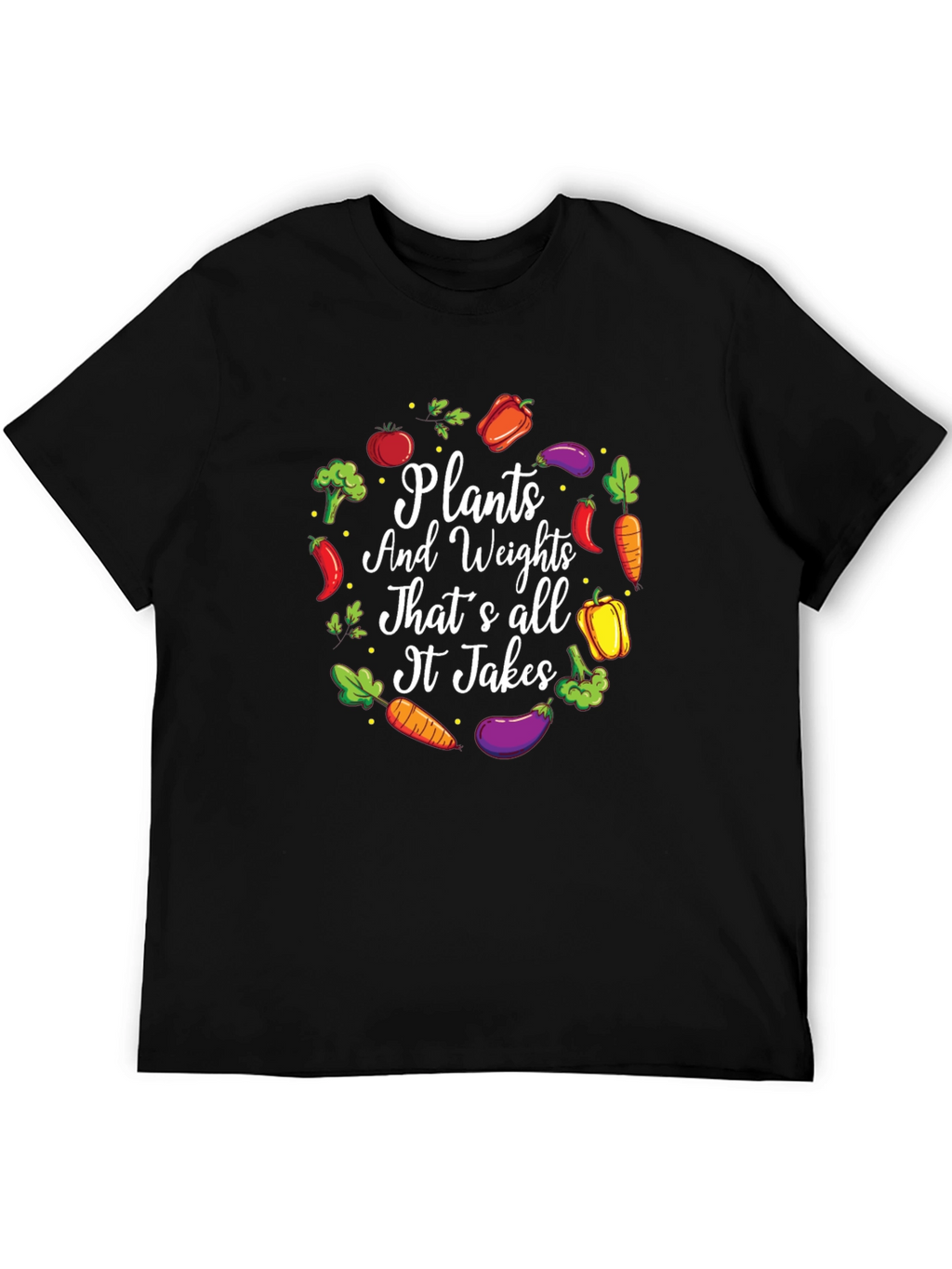 Plants and Weights Graphic T-Shirt