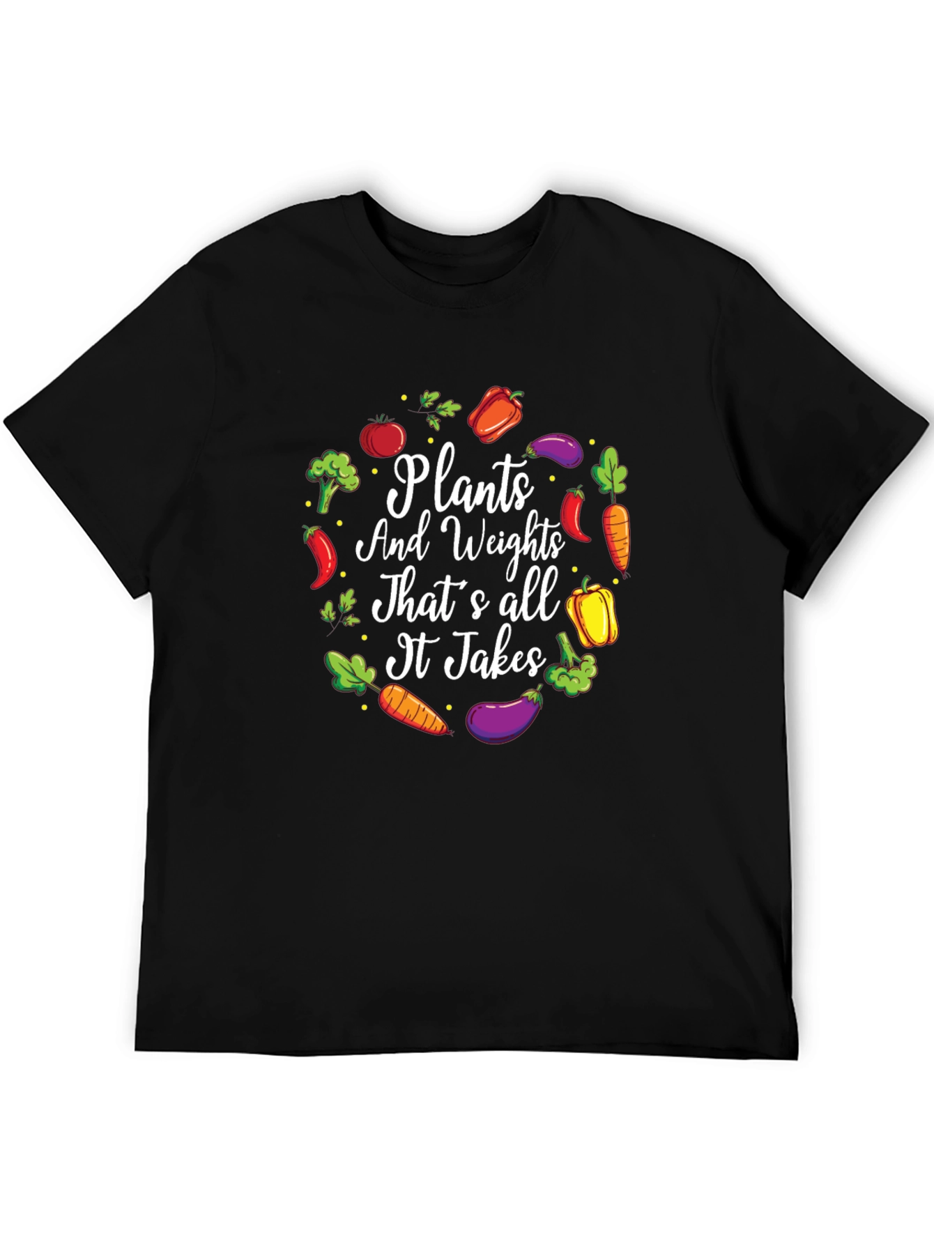 Plants and Weights Graphic T-Shirt