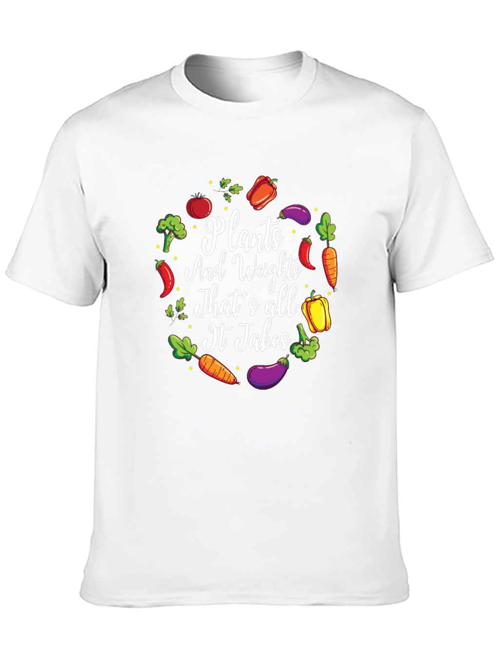 Plants and Weights Graphic T-Shirt
