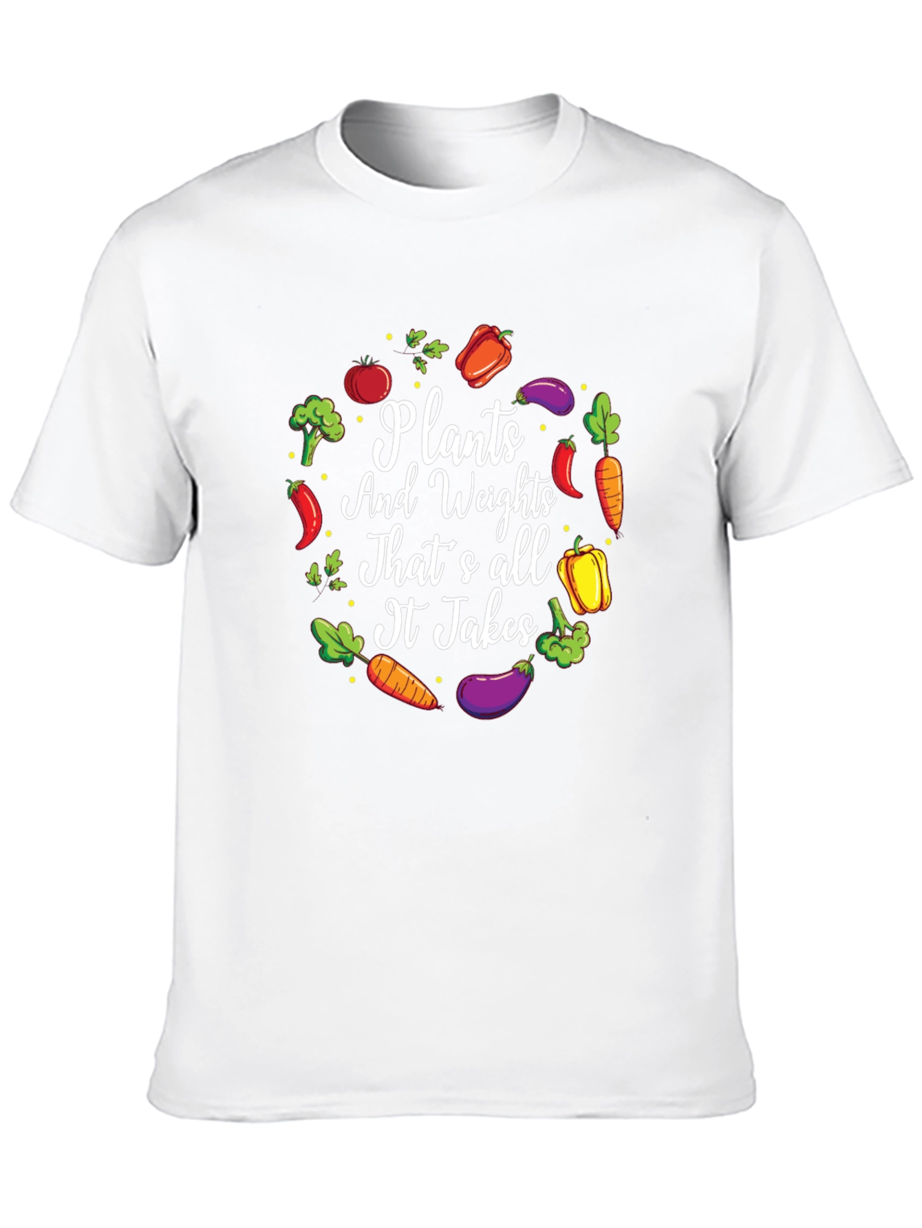Plants and Weights Graphic T-Shirt