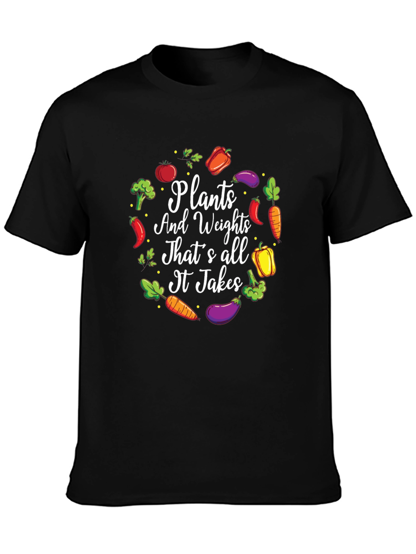 Plants and Weights Graphic T-Shirt
