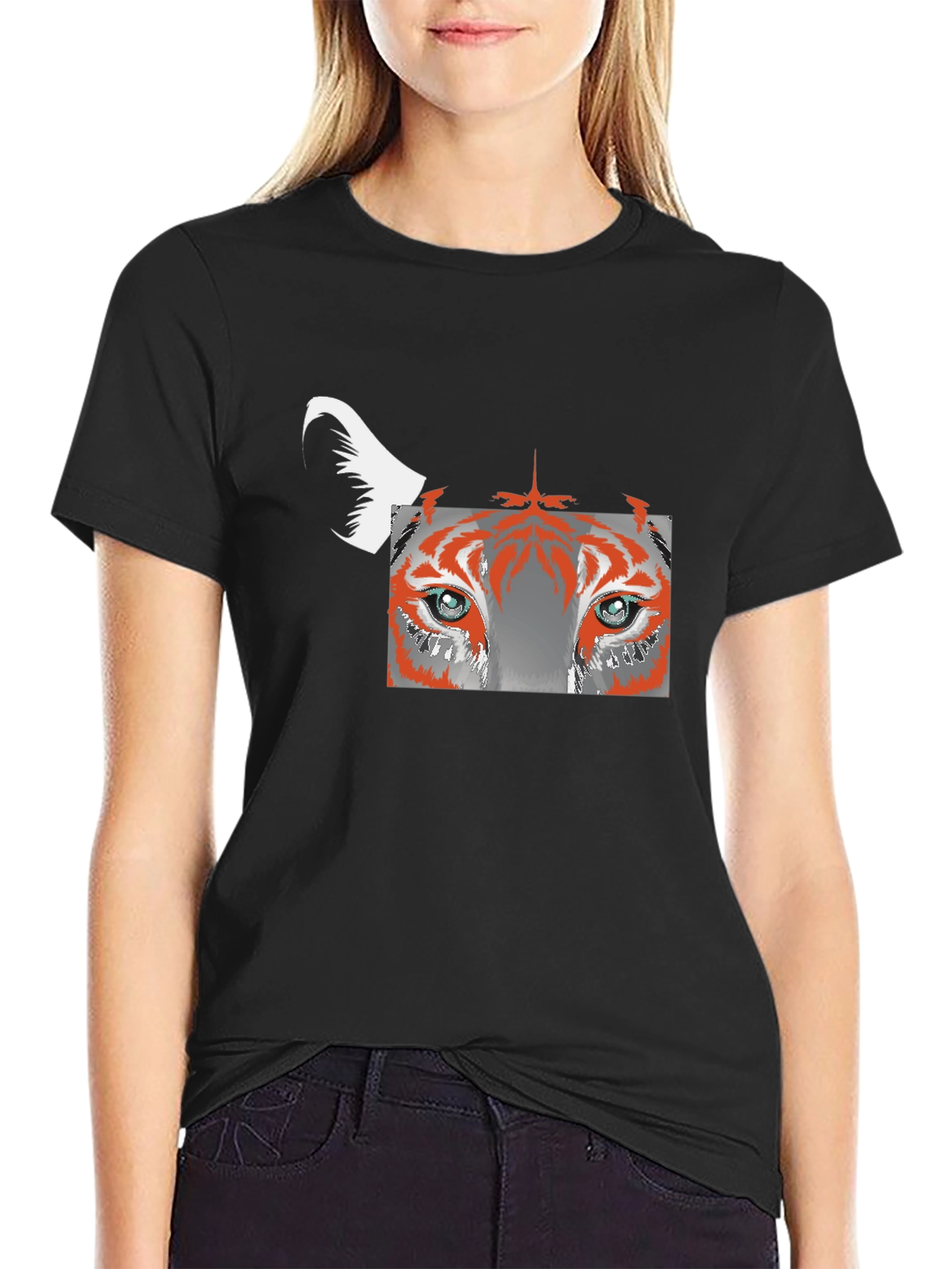 Tiger Eyes Graphic T-Shirt - Bold Statement Tee