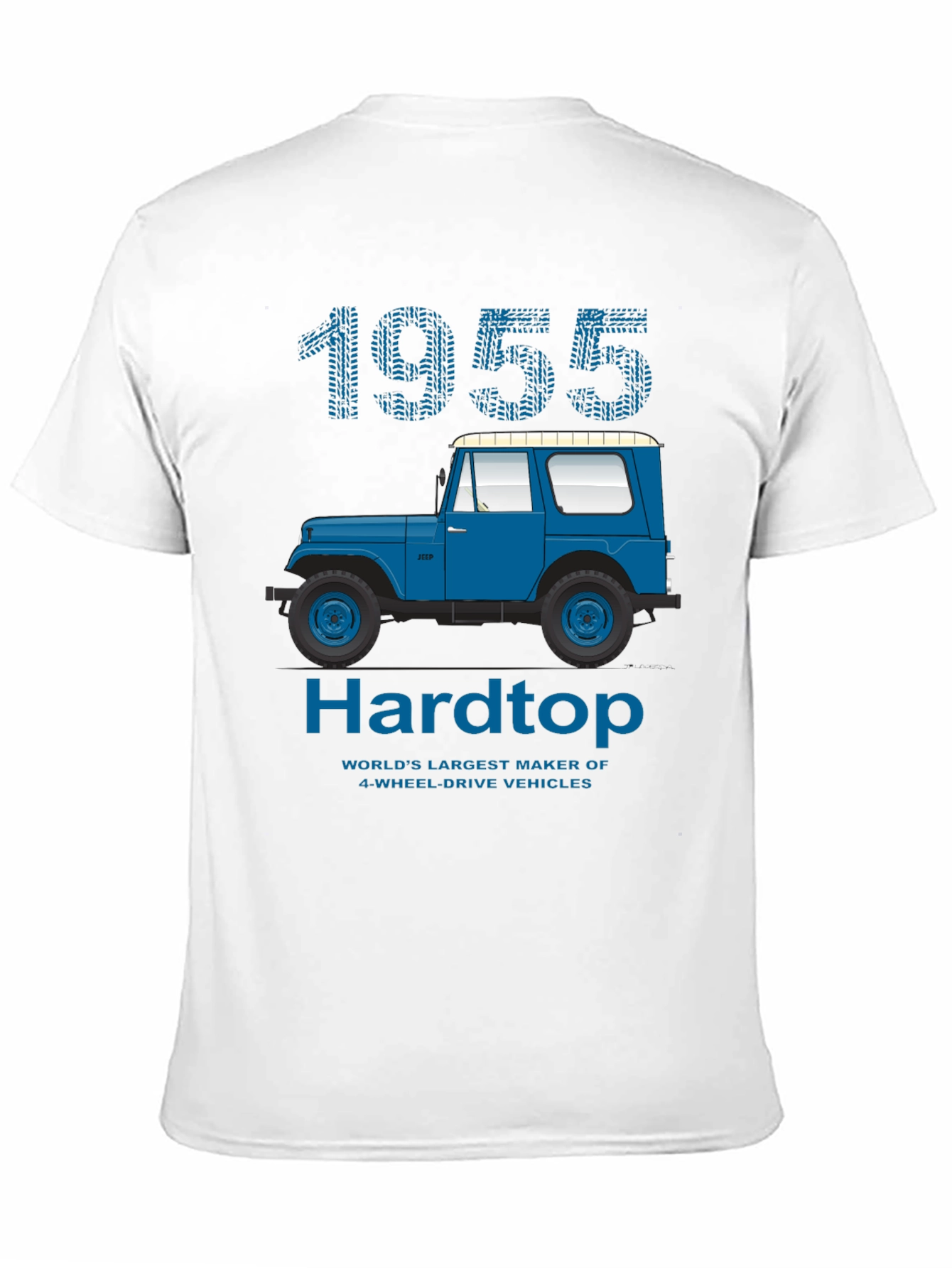 1955 Hardtop T-Shirt: Classic Jeep Design