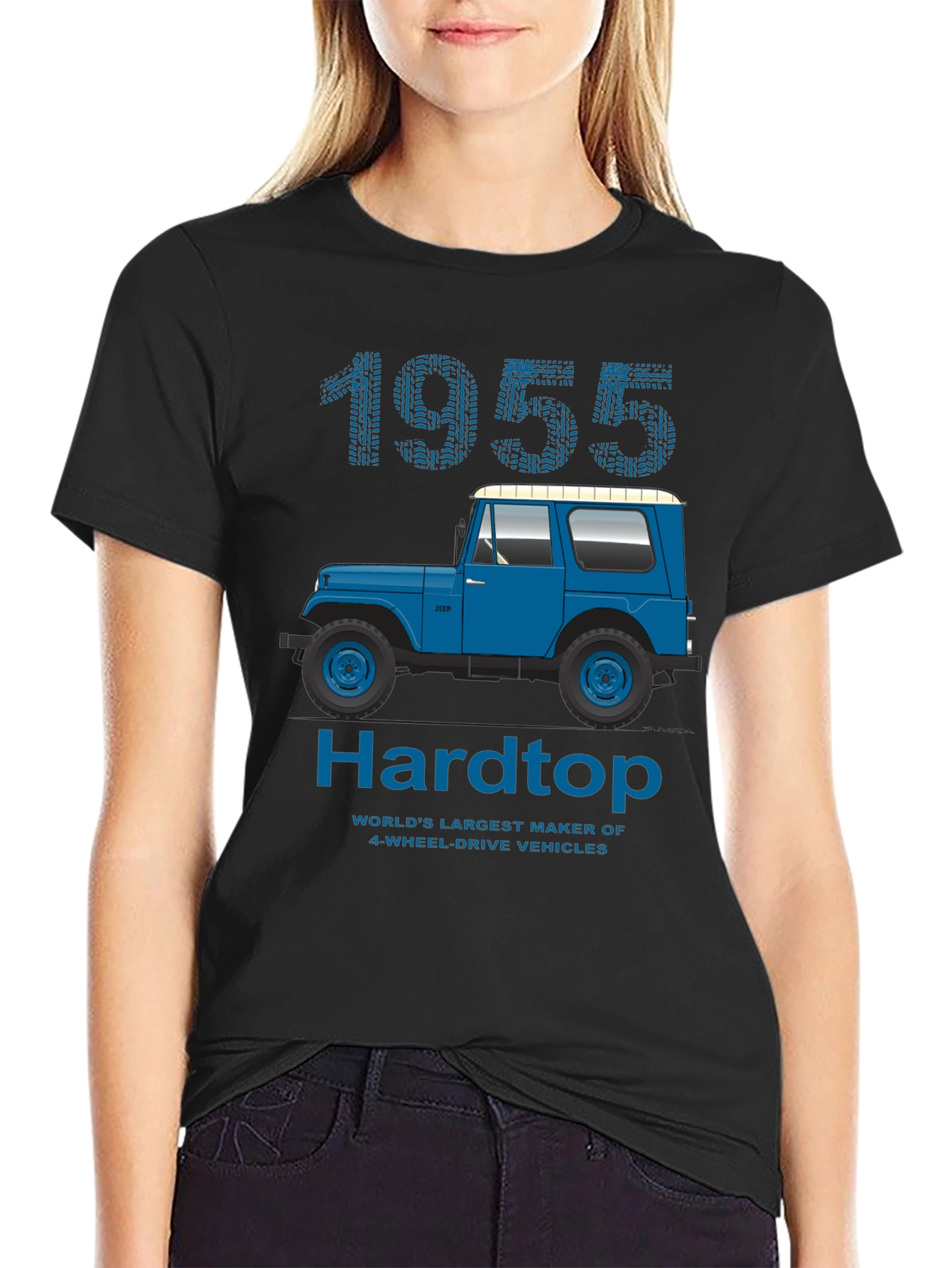 1955 Hardtop T-Shirt: Classic Jeep Design