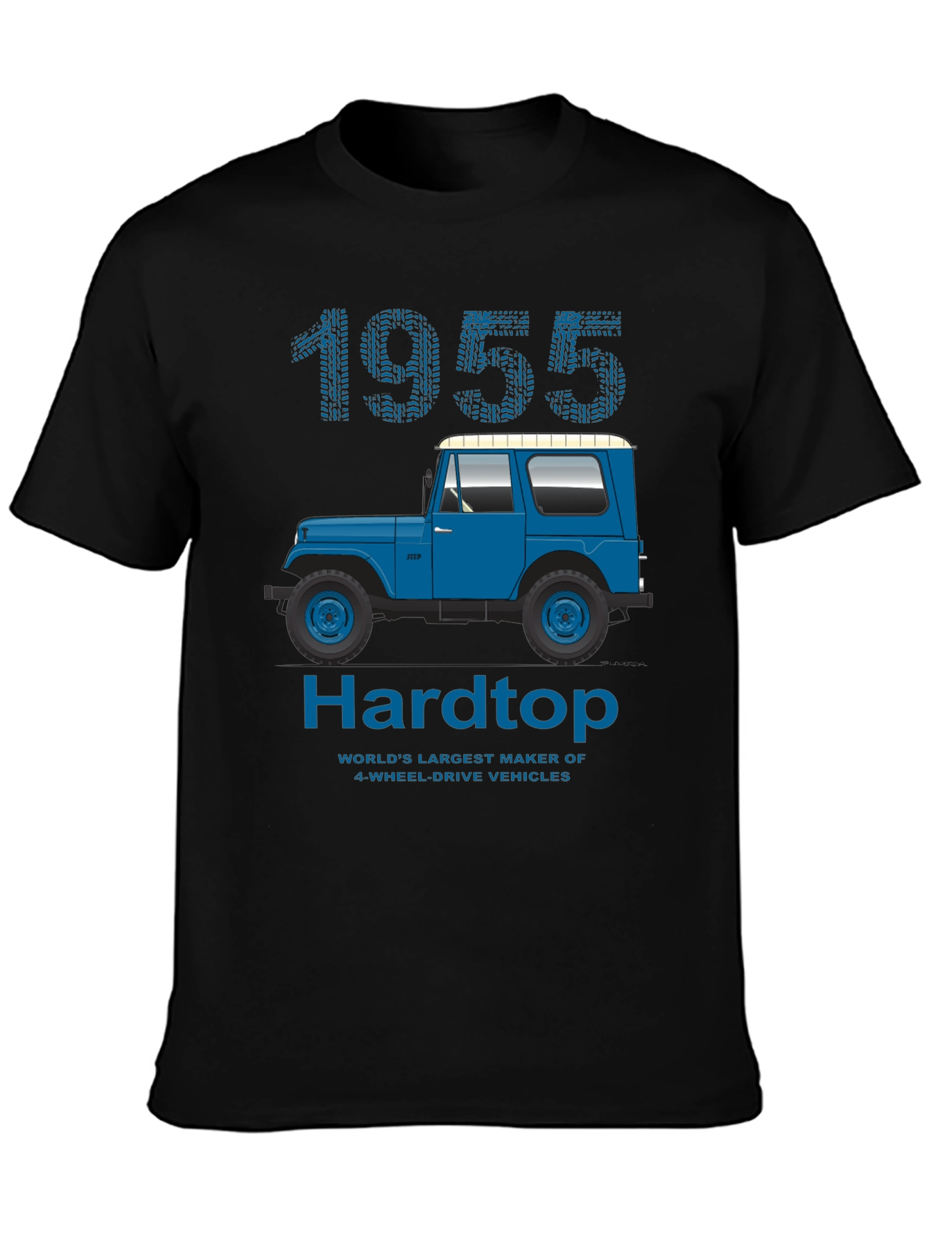 1955 Hardtop T-Shirt: Classic Jeep Design