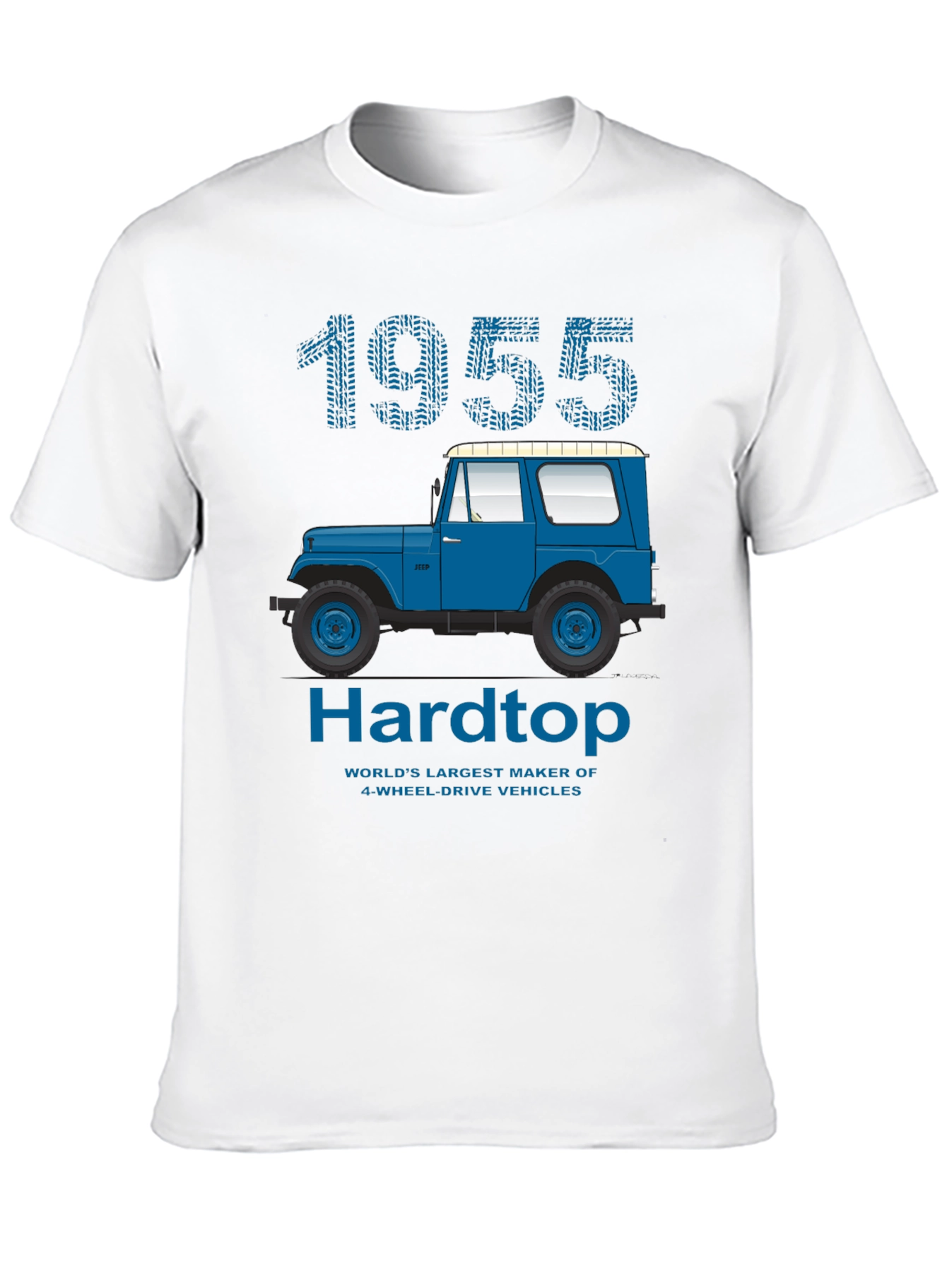 1955 Hardtop T-Shirt: Classic Jeep Design