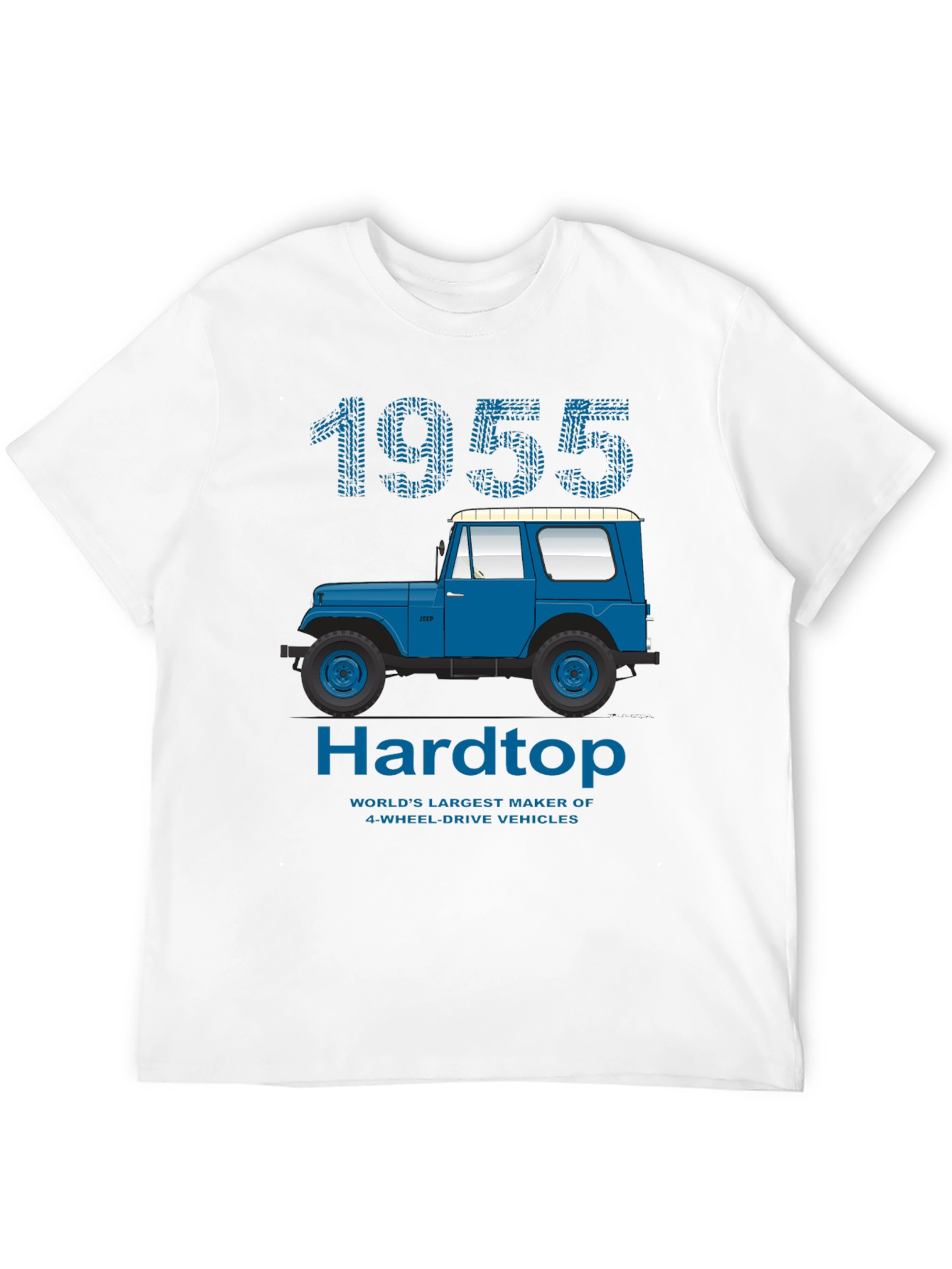 1955 Hardtop T-Shirt: Classic Jeep Design