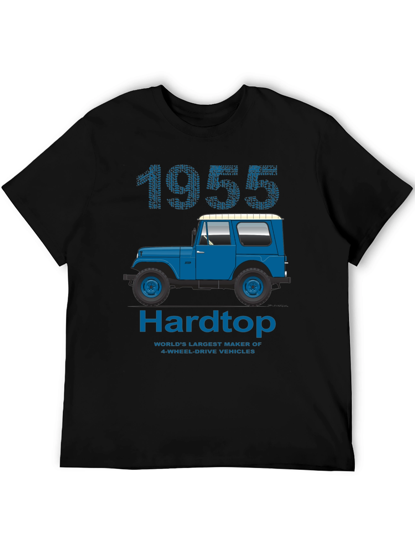 1955 Hardtop T-Shirt: Classic Jeep Design