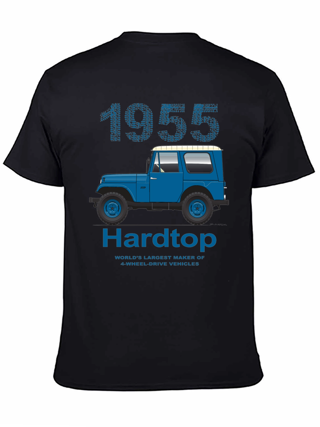 1955 Hardtop T-Shirt: Classic Jeep Design