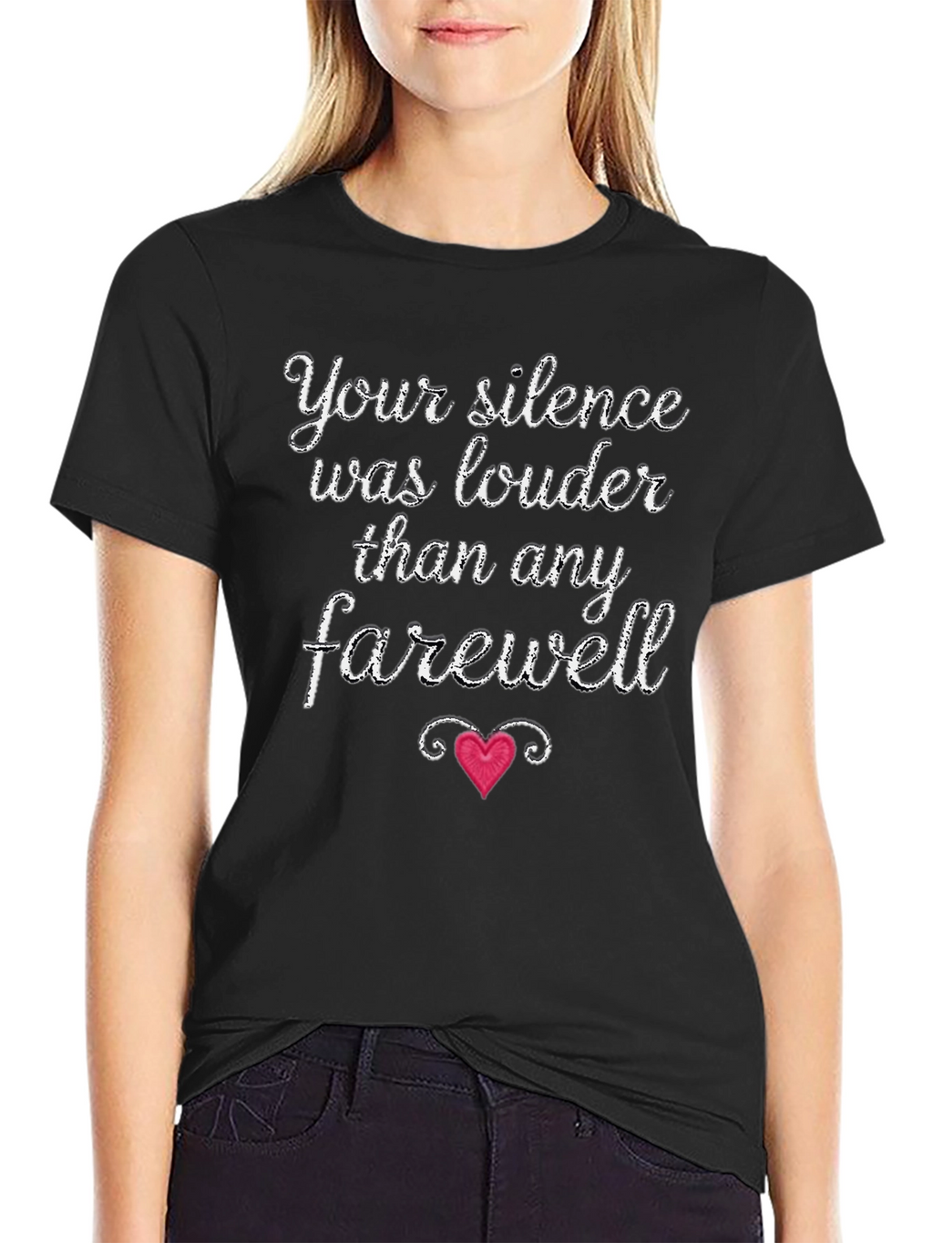 Silence Louder Than Farewell Graphic Tee