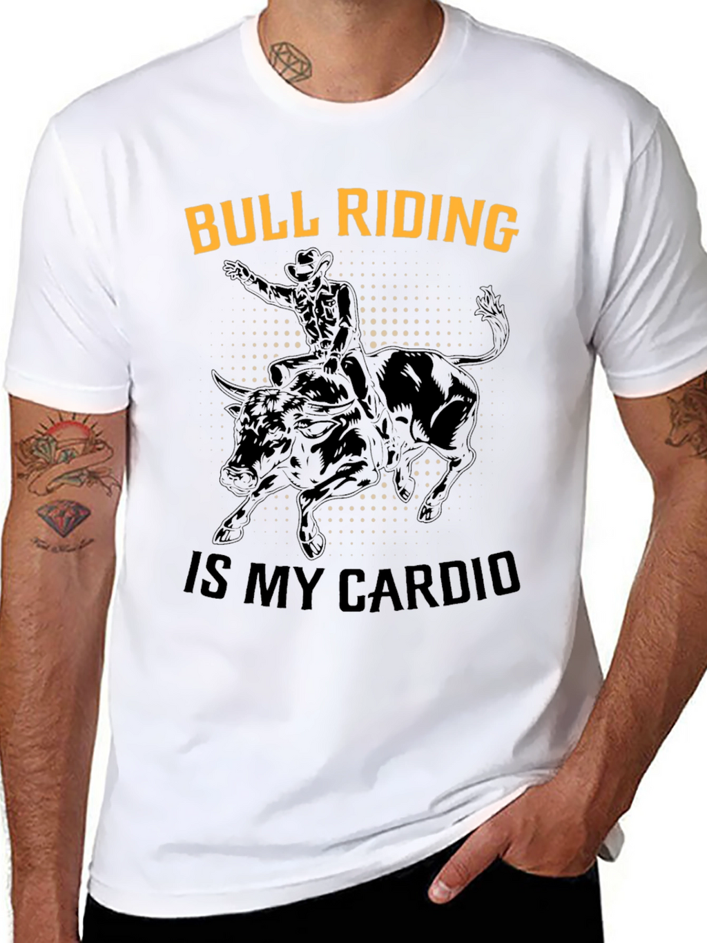 Bull Riding Cardio Graphic Tee