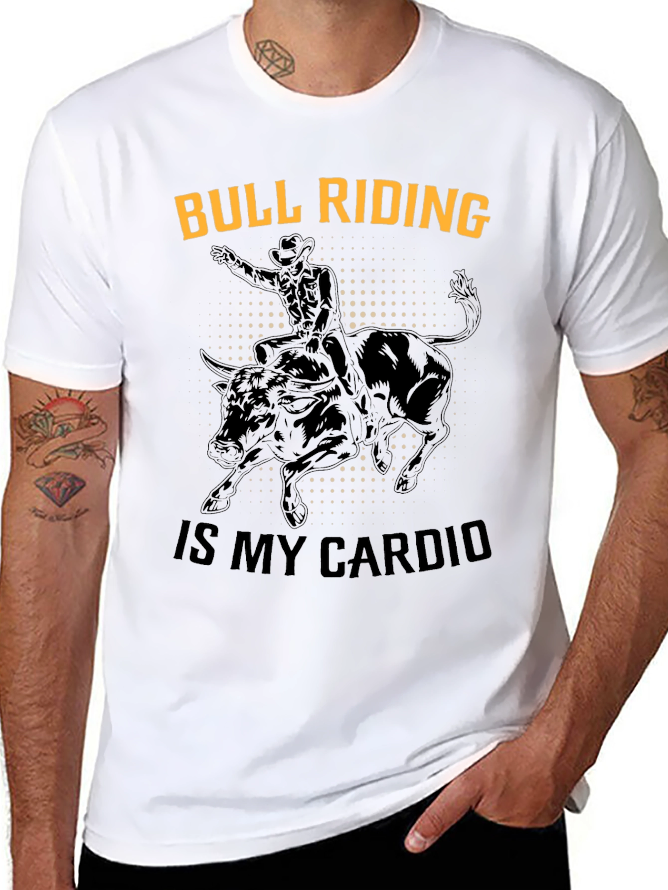 Bull Riding Cardio Graphic Tee