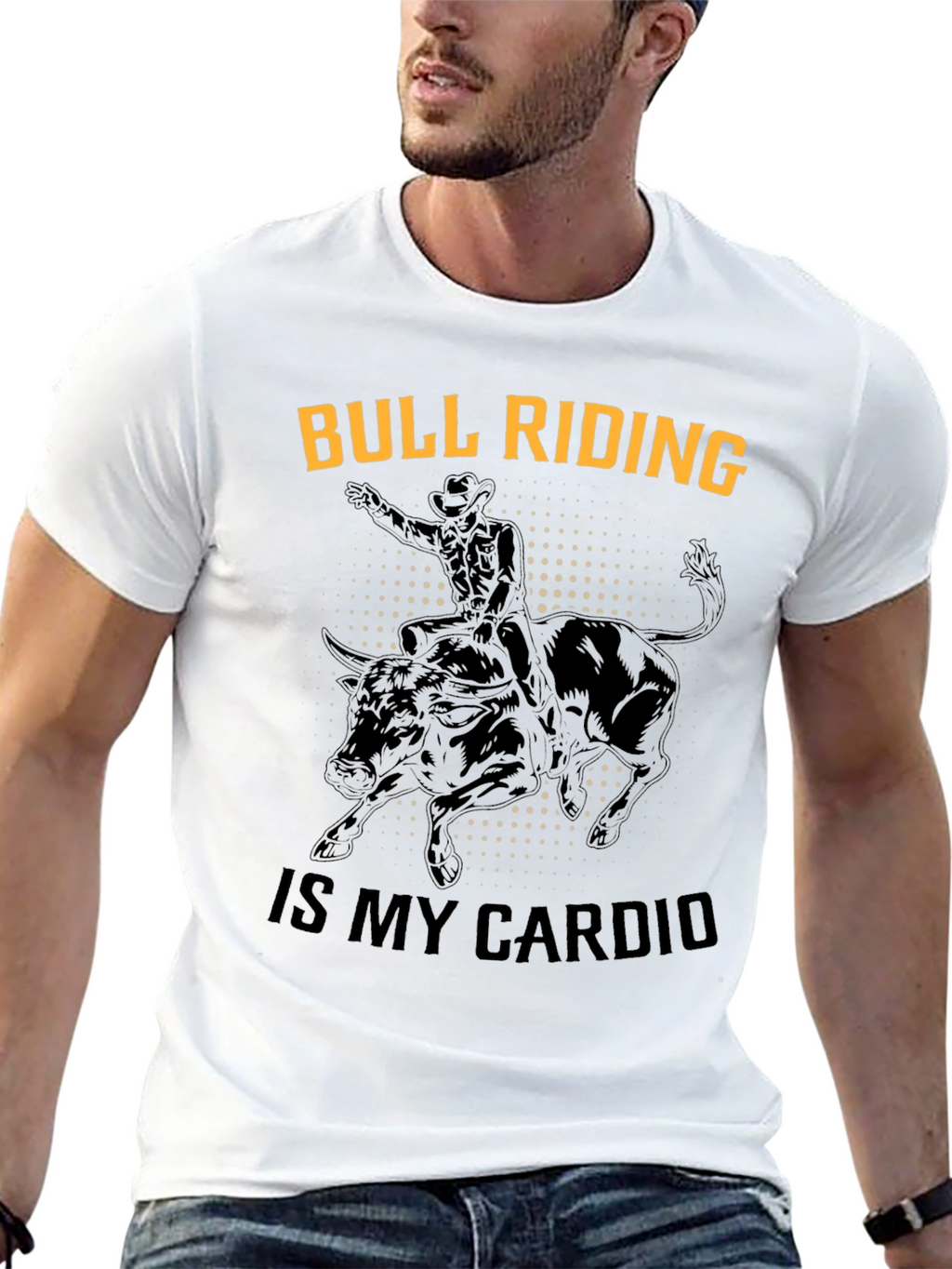 Bull Riding Cardio Graphic Tee