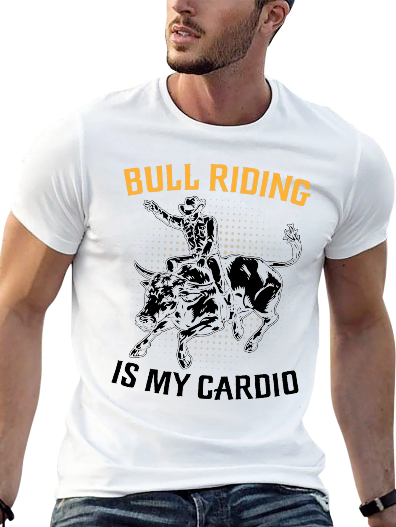 Bull Riding Cardio Graphic Tee