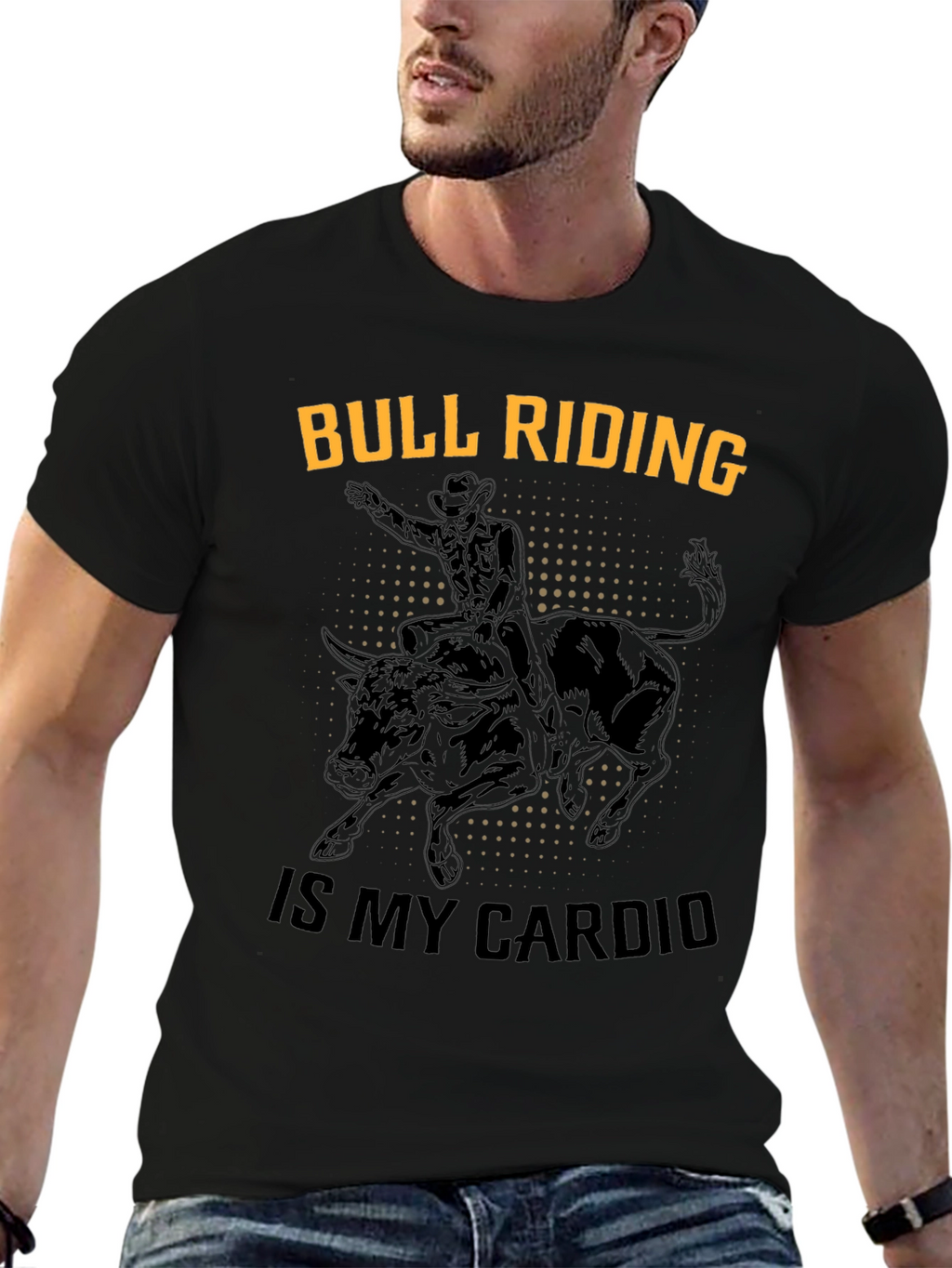 Bull Riding Cardio Graphic Tee
