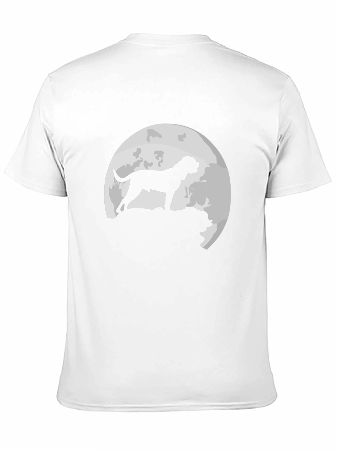 Dog Moon Silhouette T-Shirt - Classic Black Tee