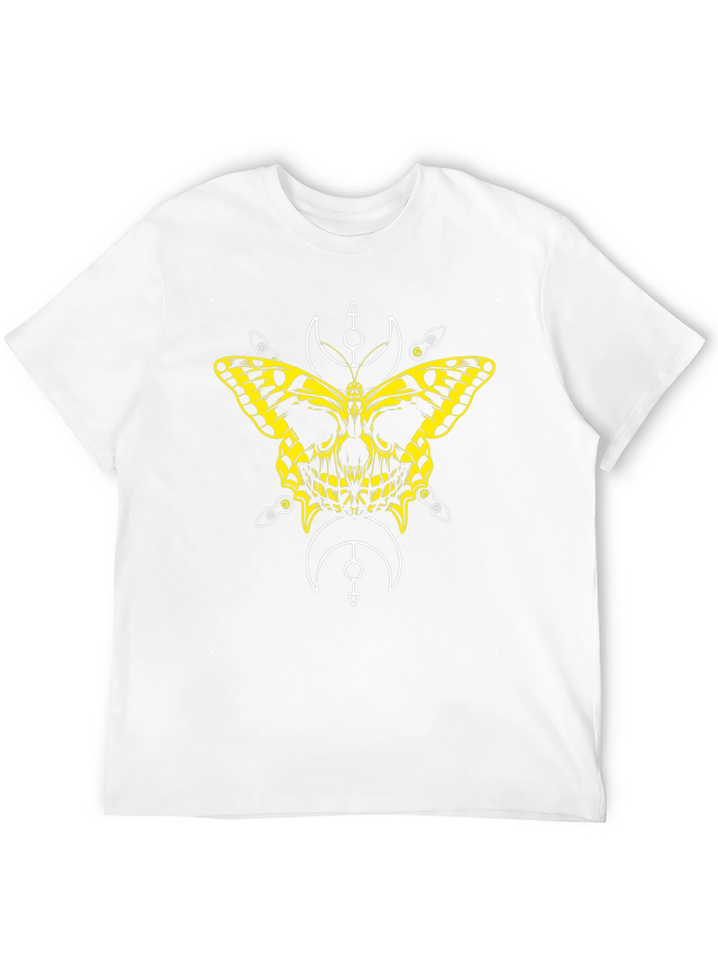 Butterfly Skull Graphic Tee - Black T-Shirt