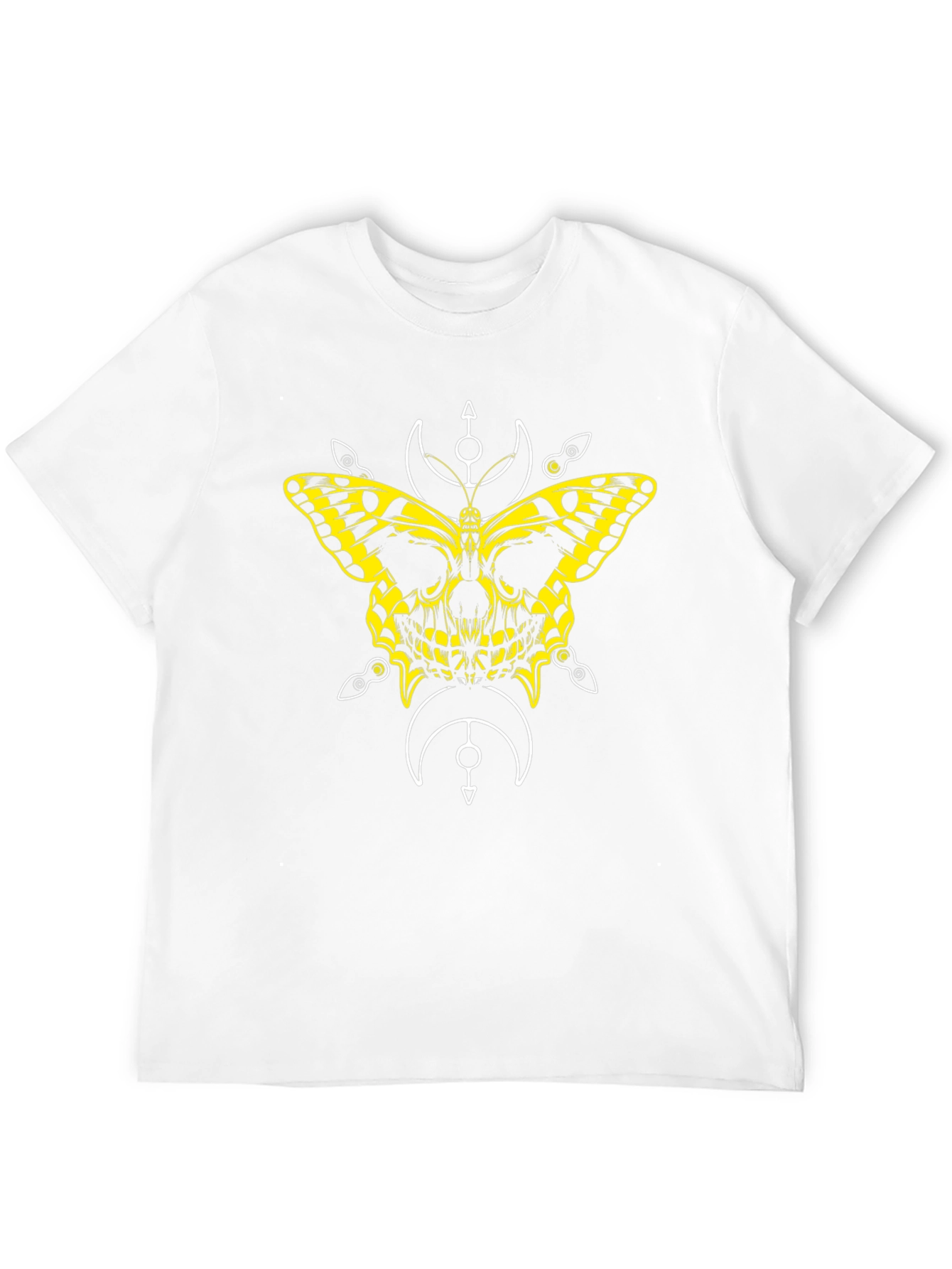 Butterfly Skull Graphic Tee - Black T-Shirt