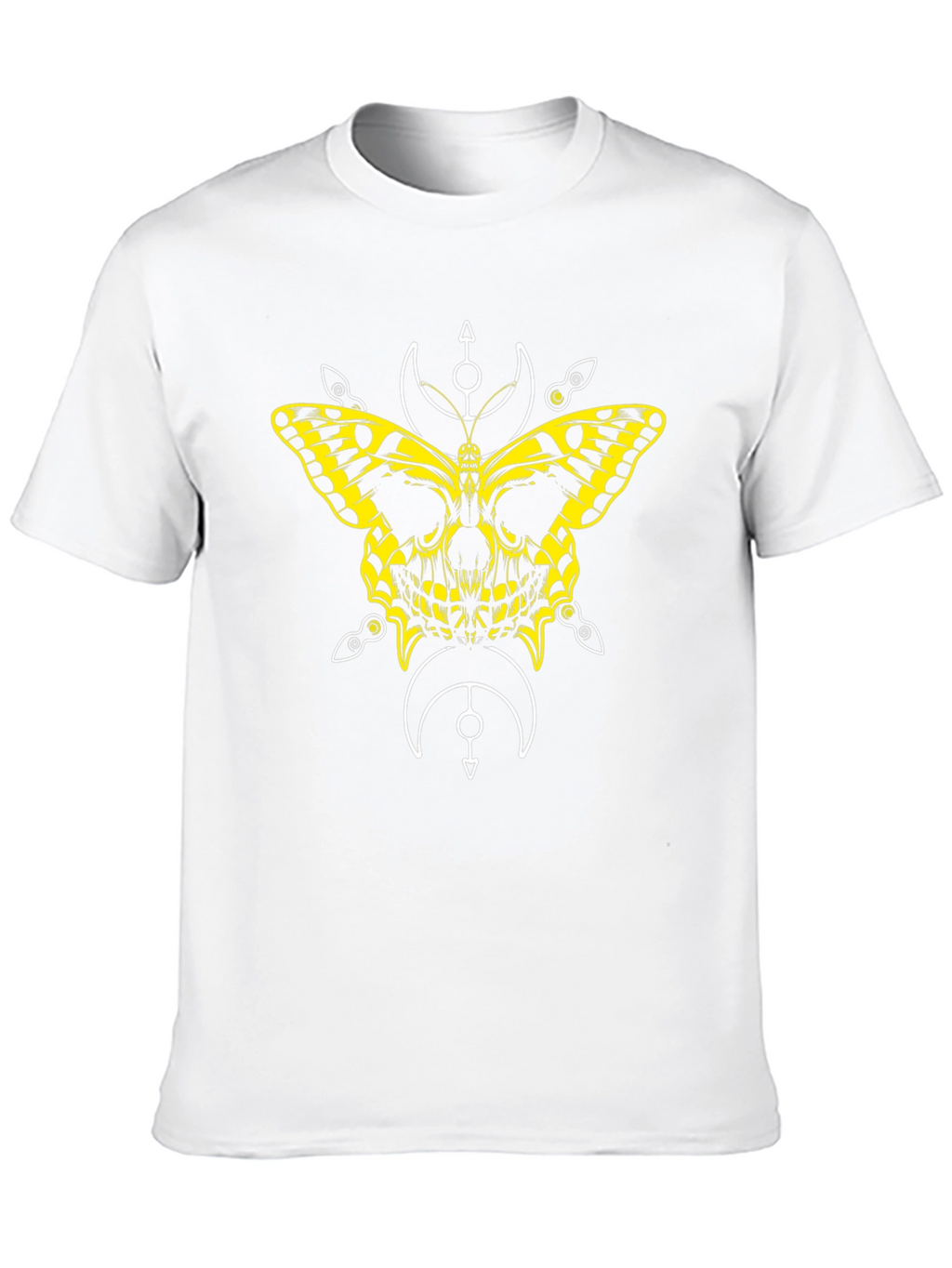 Butterfly Skull Graphic Tee - Black T-Shirt