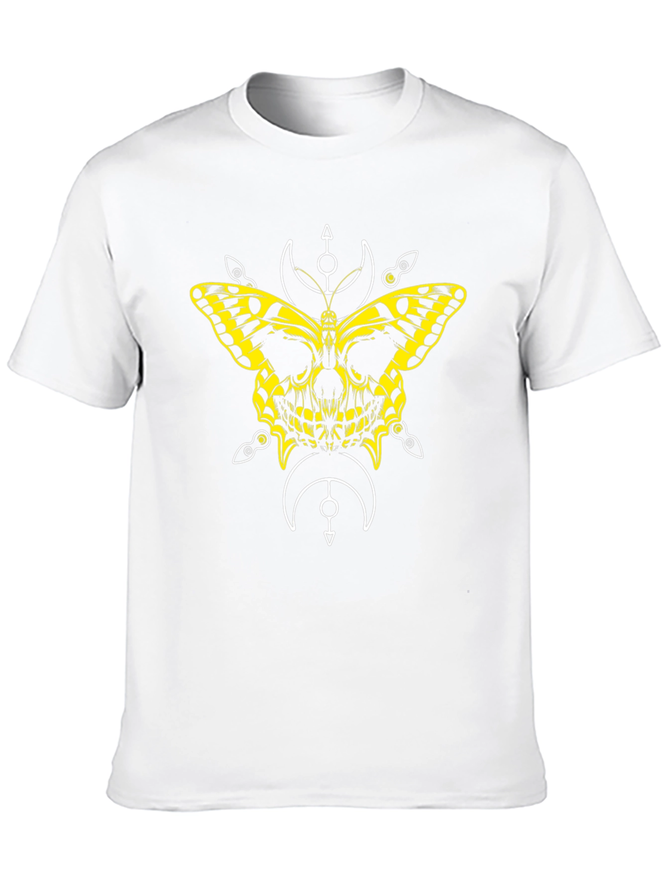 Butterfly Skull Graphic Tee - Black T-Shirt