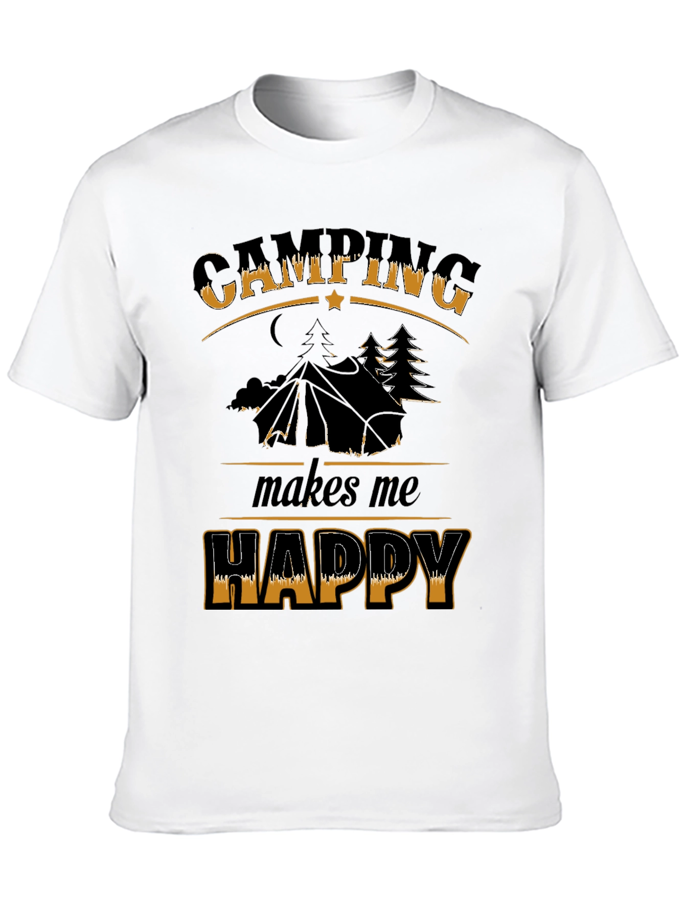Camping Makes Me Happy Graphic Tee
