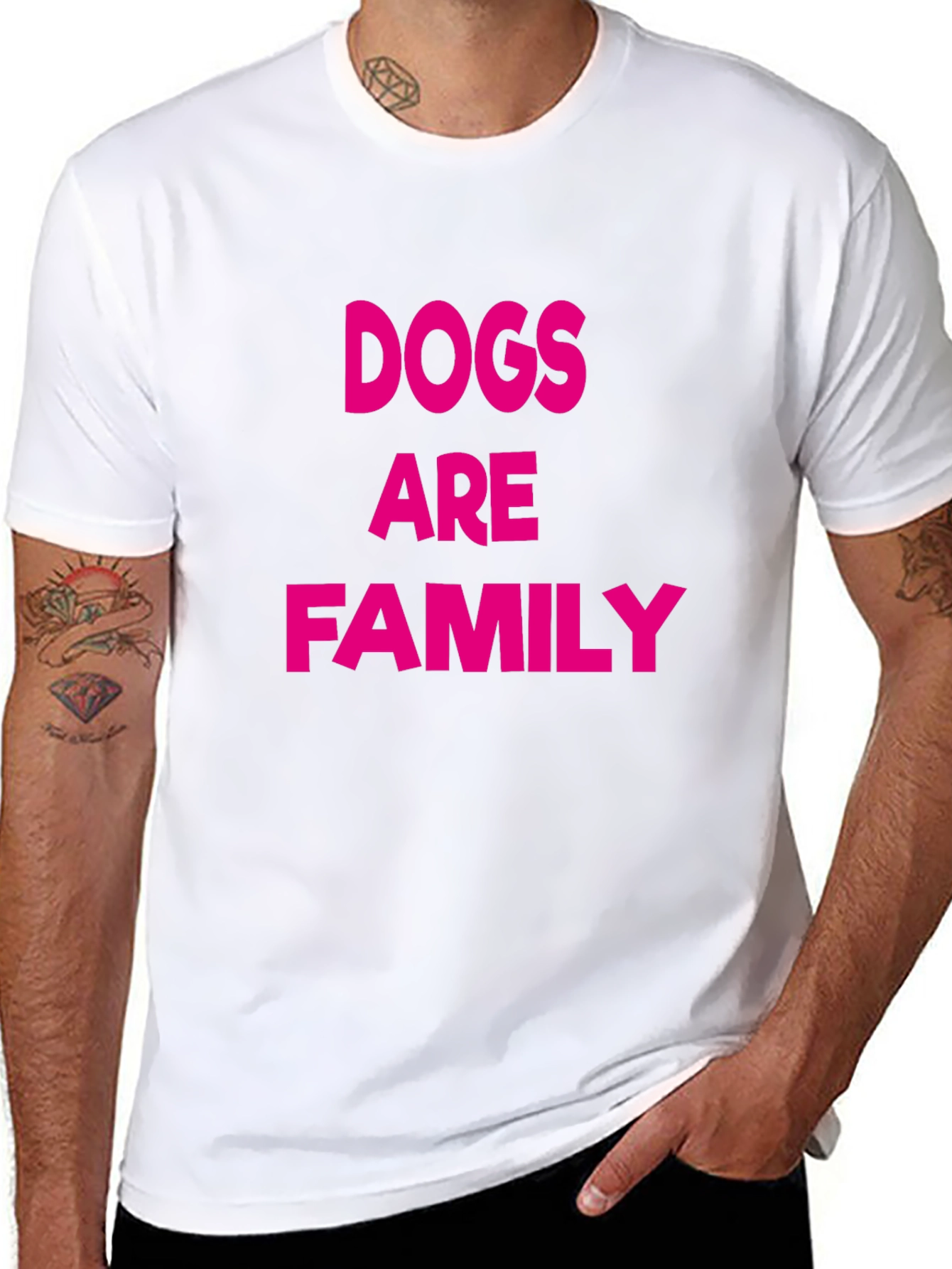 Dogs are Family Graphic Tee - Casual Comfort