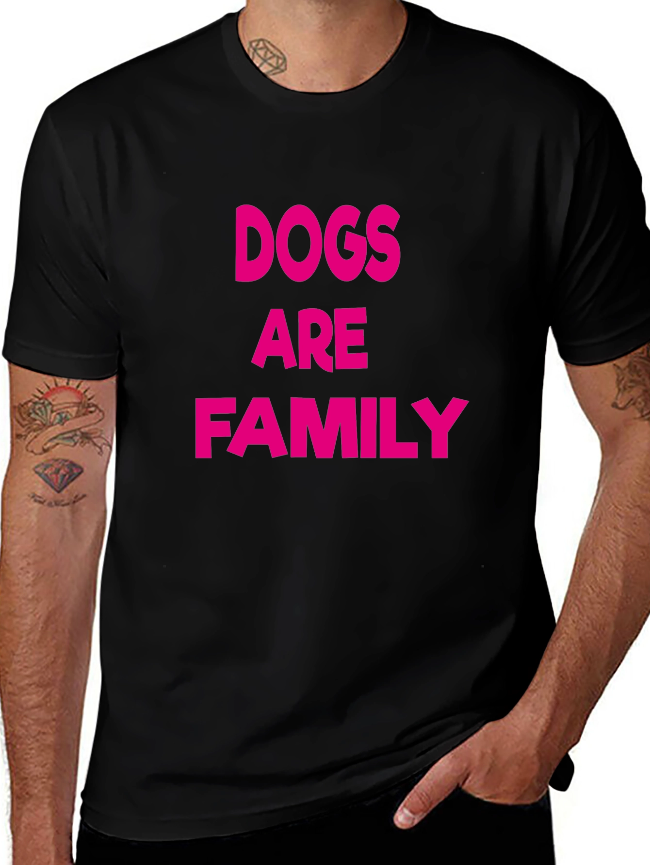 Dogs are Family Graphic Tee - Casual Comfort