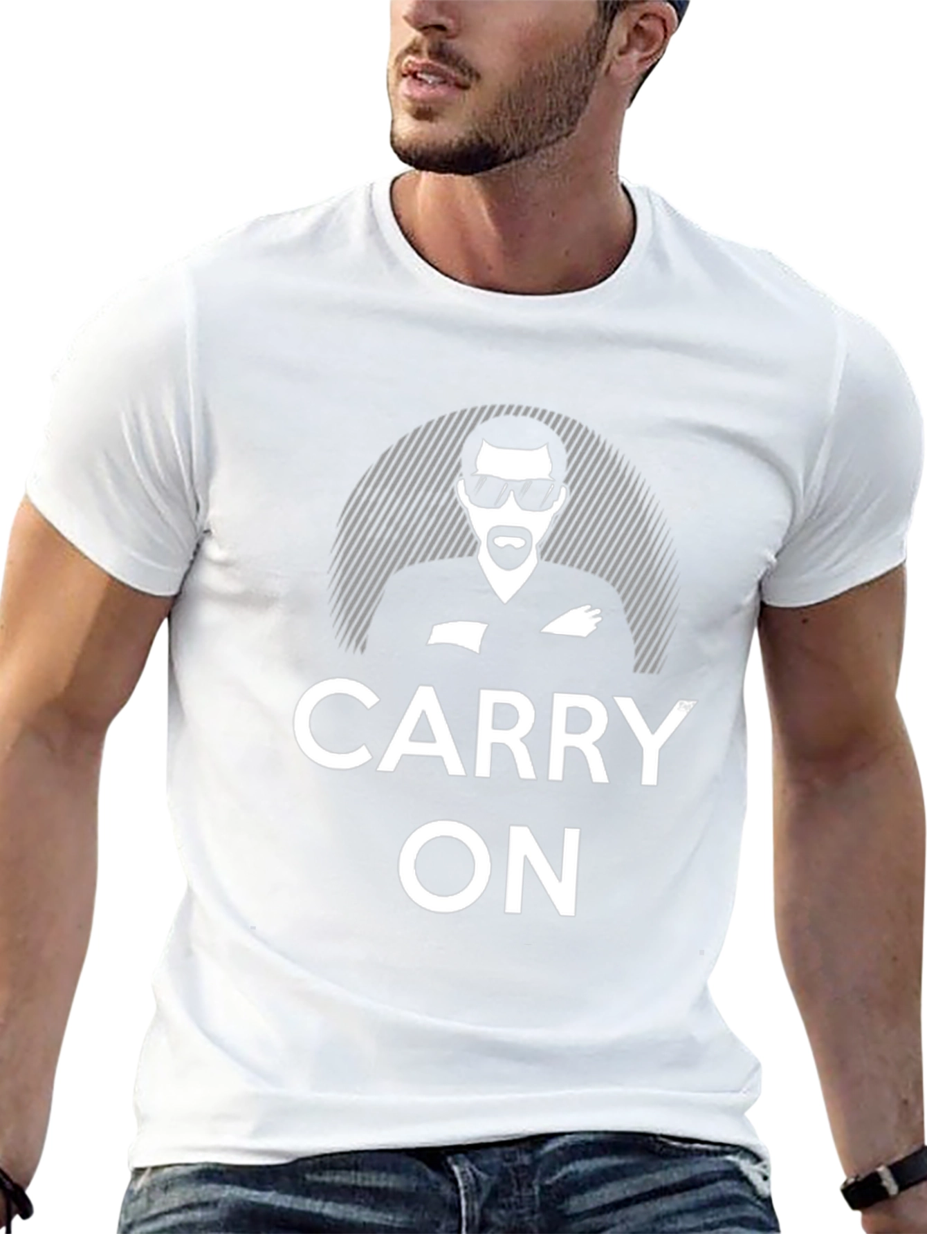 Carry On Graphic Tee - Cool Retro Design