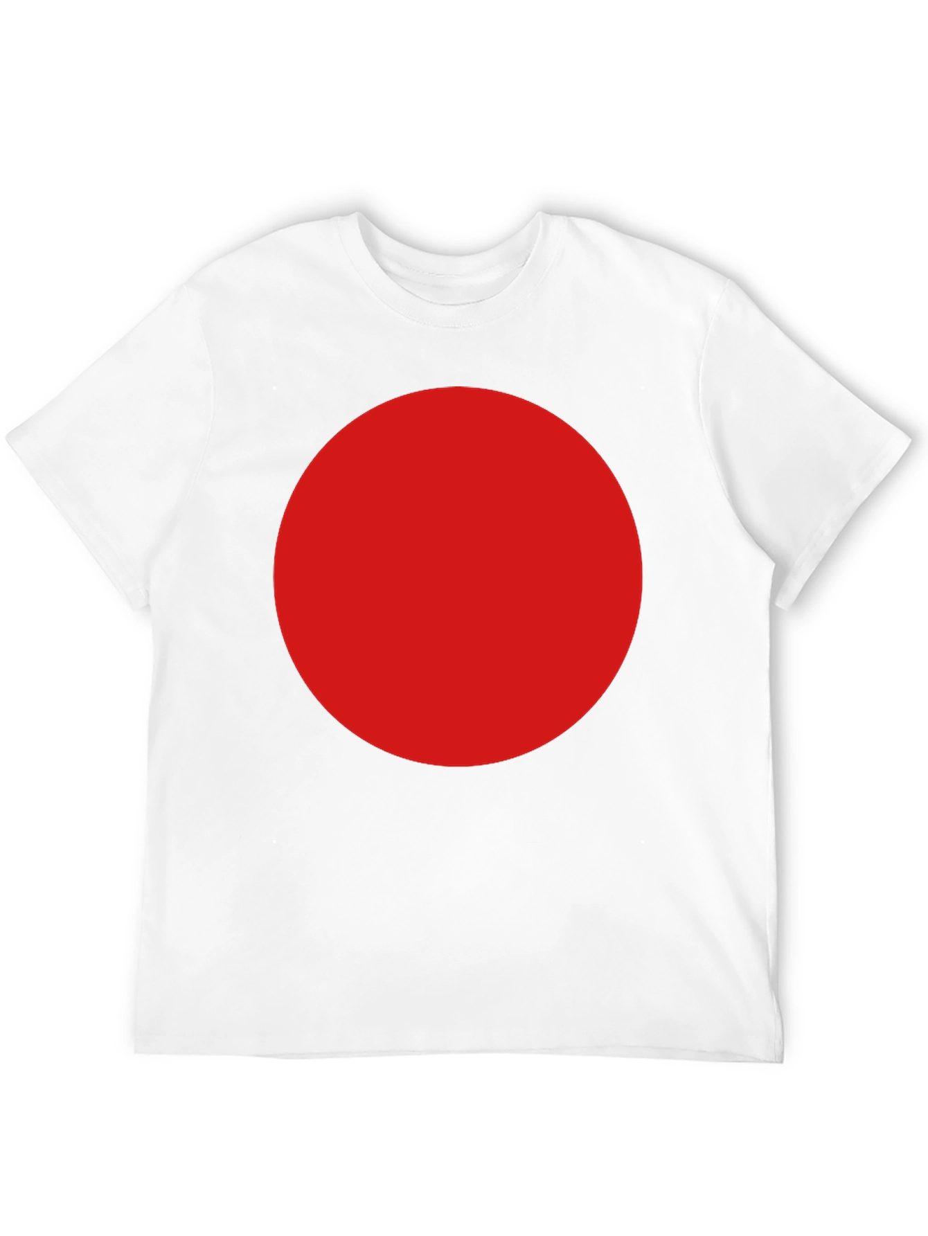 Bold Red Circle Graphic T-Shirt